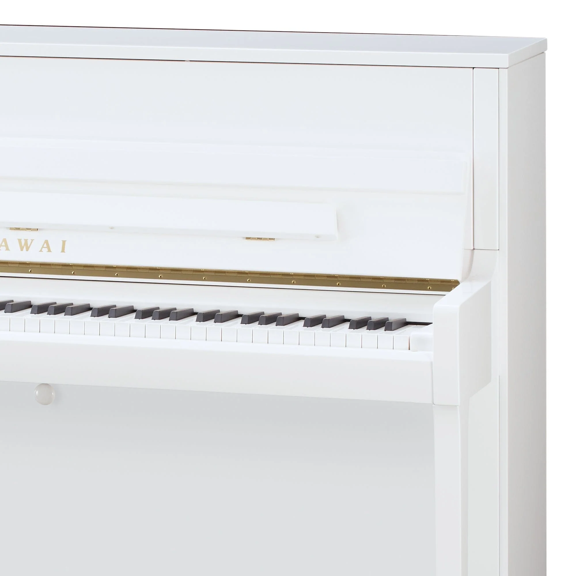 Kawai K200 Upright Piano; Snow White Polished - Image 6