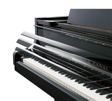 Kawai K200 Upright Piano; Snow White Polished & Silver Fittings - Image 11