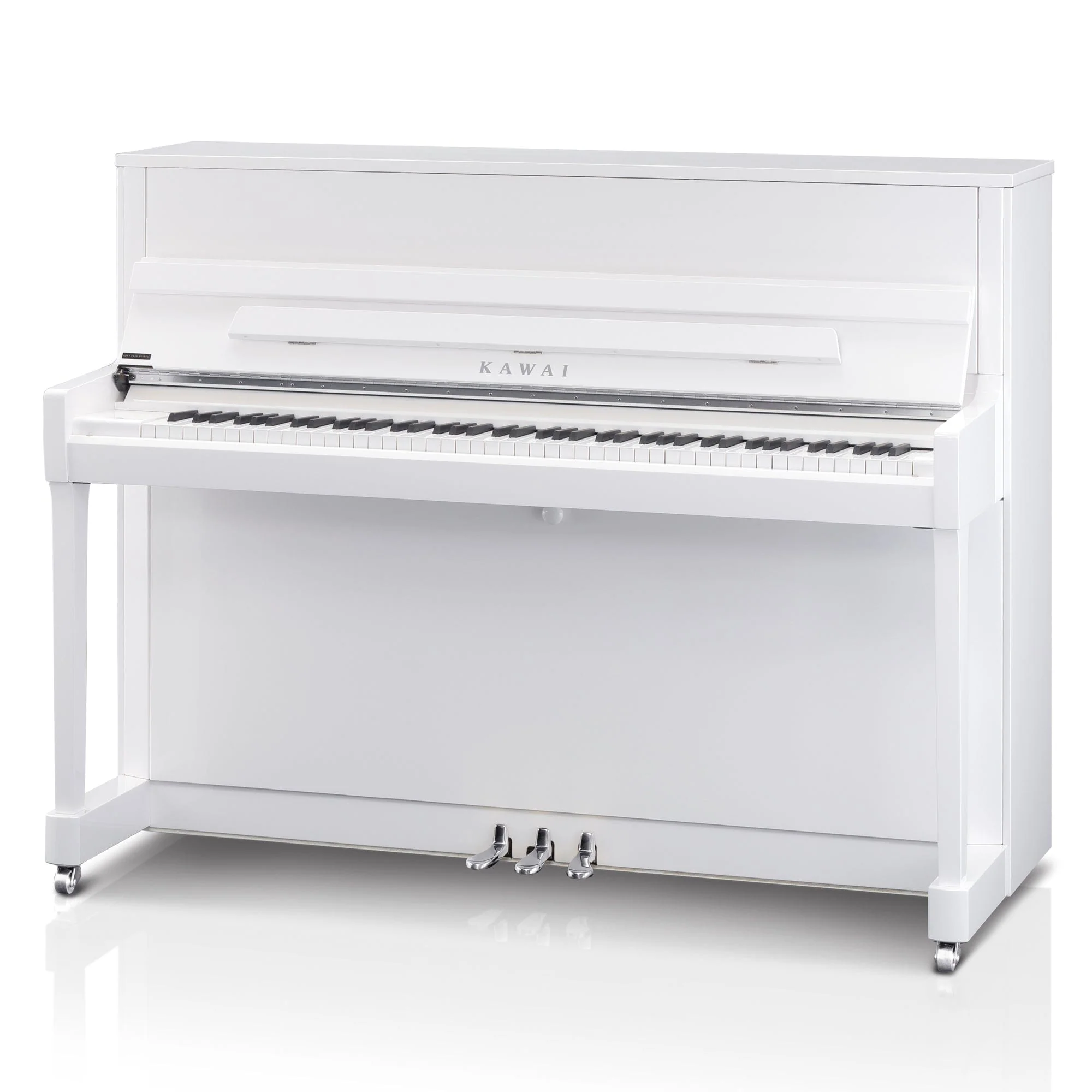 Kawai K200 Upright Piano; Snow White Polished & Silver Fittings - Image 13