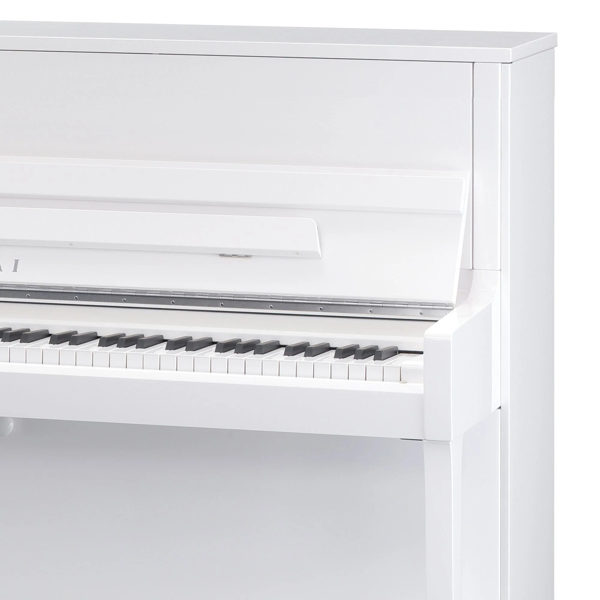 Kawai K200 Upright Piano; Snow White Polished & Silver Fittings - Image 6