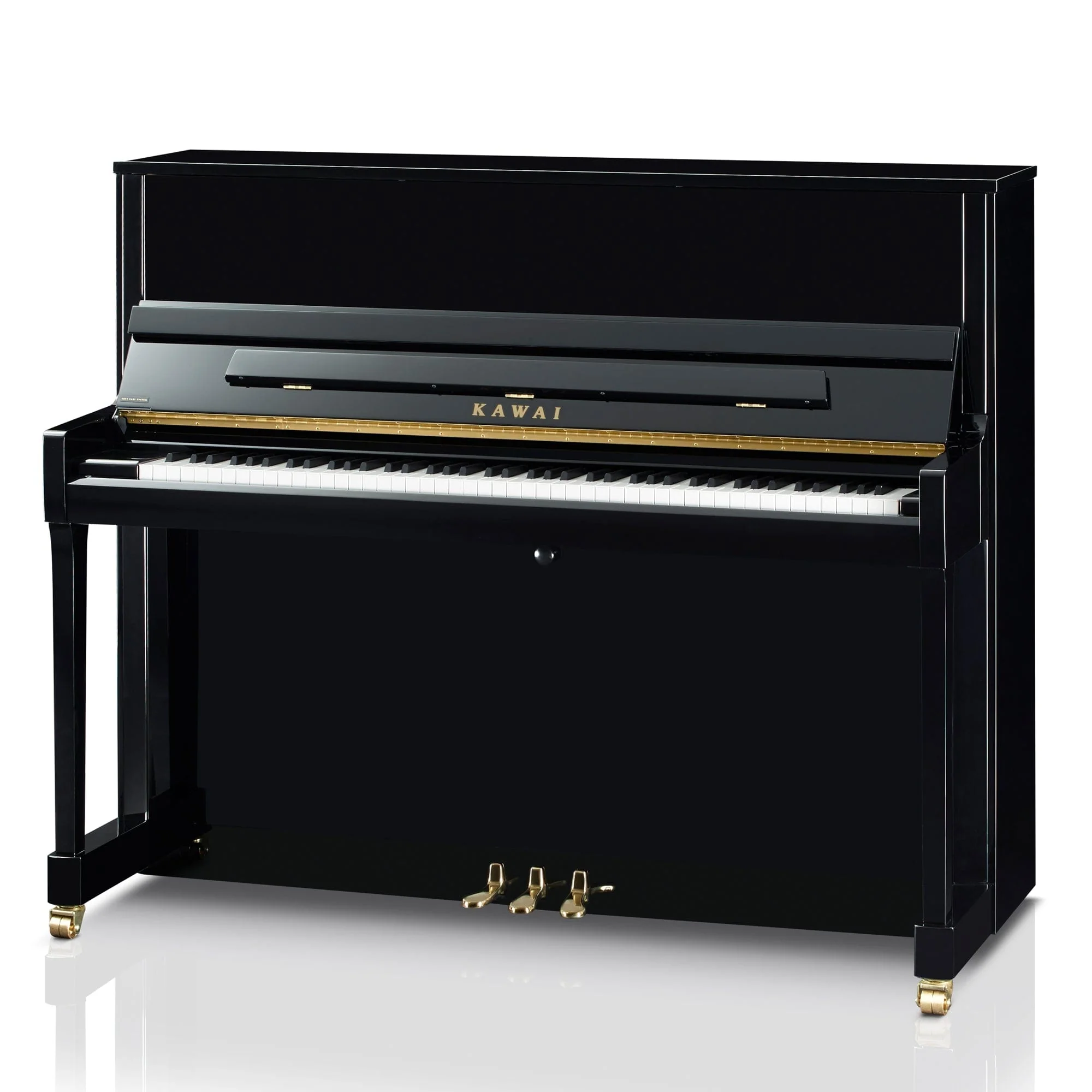 Kawai K300 ATX4 Anytime Silent Upright Piano; Polished Ebony - Image 15