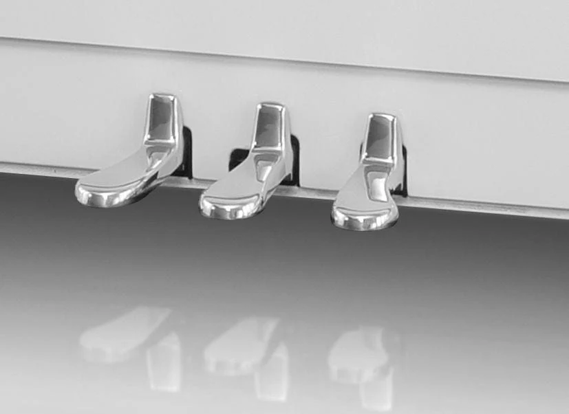 Kawai K300 AURES 2 Hybrid Upright Piano; Snow White Polished & Silver Fittings - Image 18