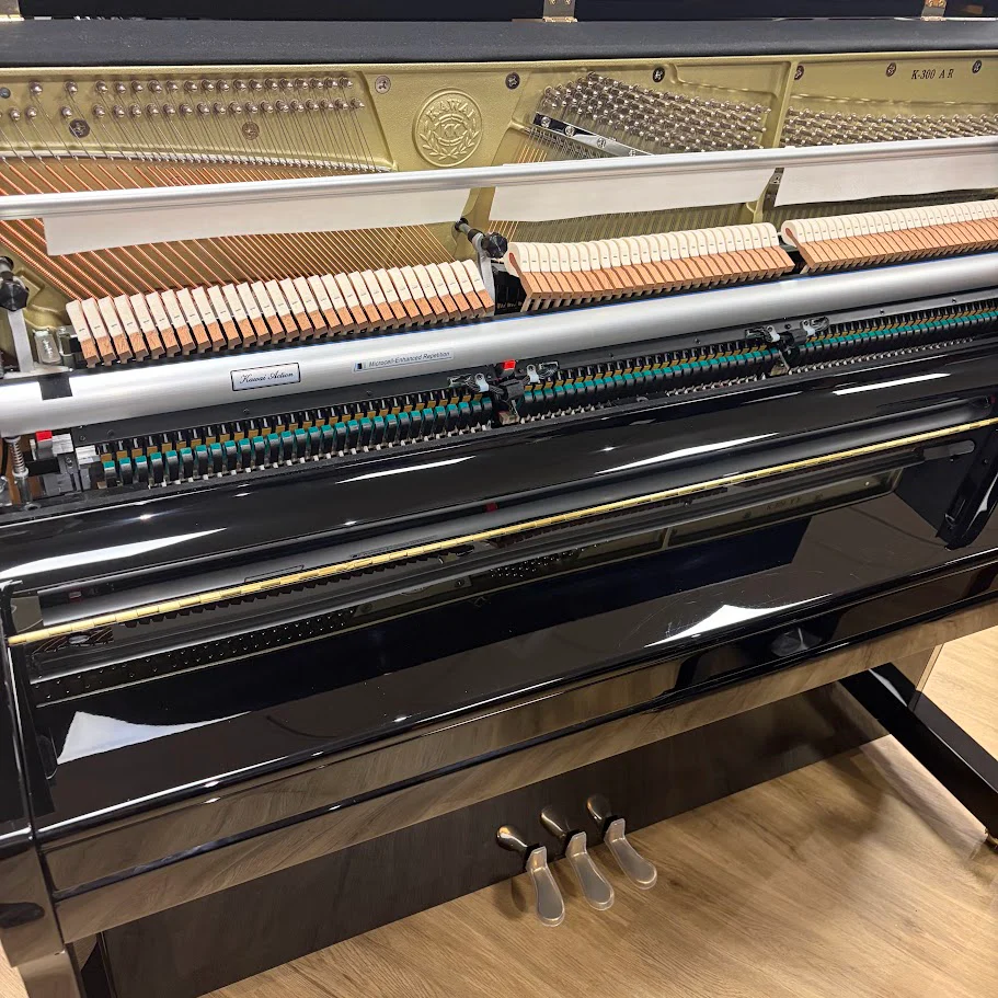 Kawai K300 AURES Upright Piano in Polished Ebony: Serial No: F164650 | Second Hand - Image 2