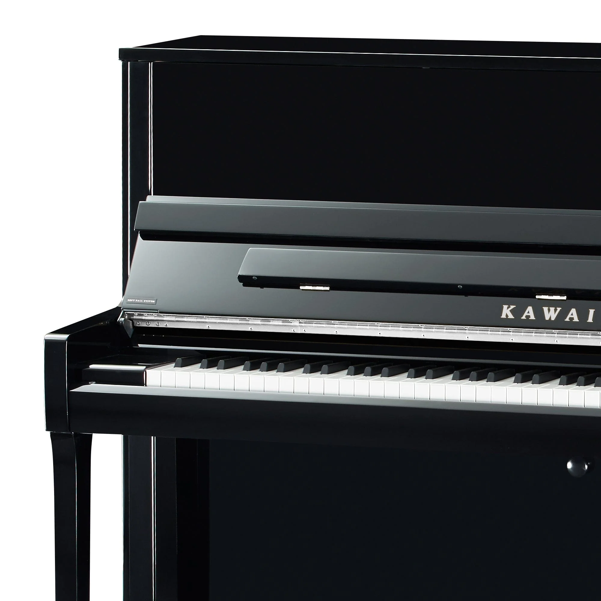 Kawai K300 Upright Piano; Polished Ebony & Silver Fittings - Image 7