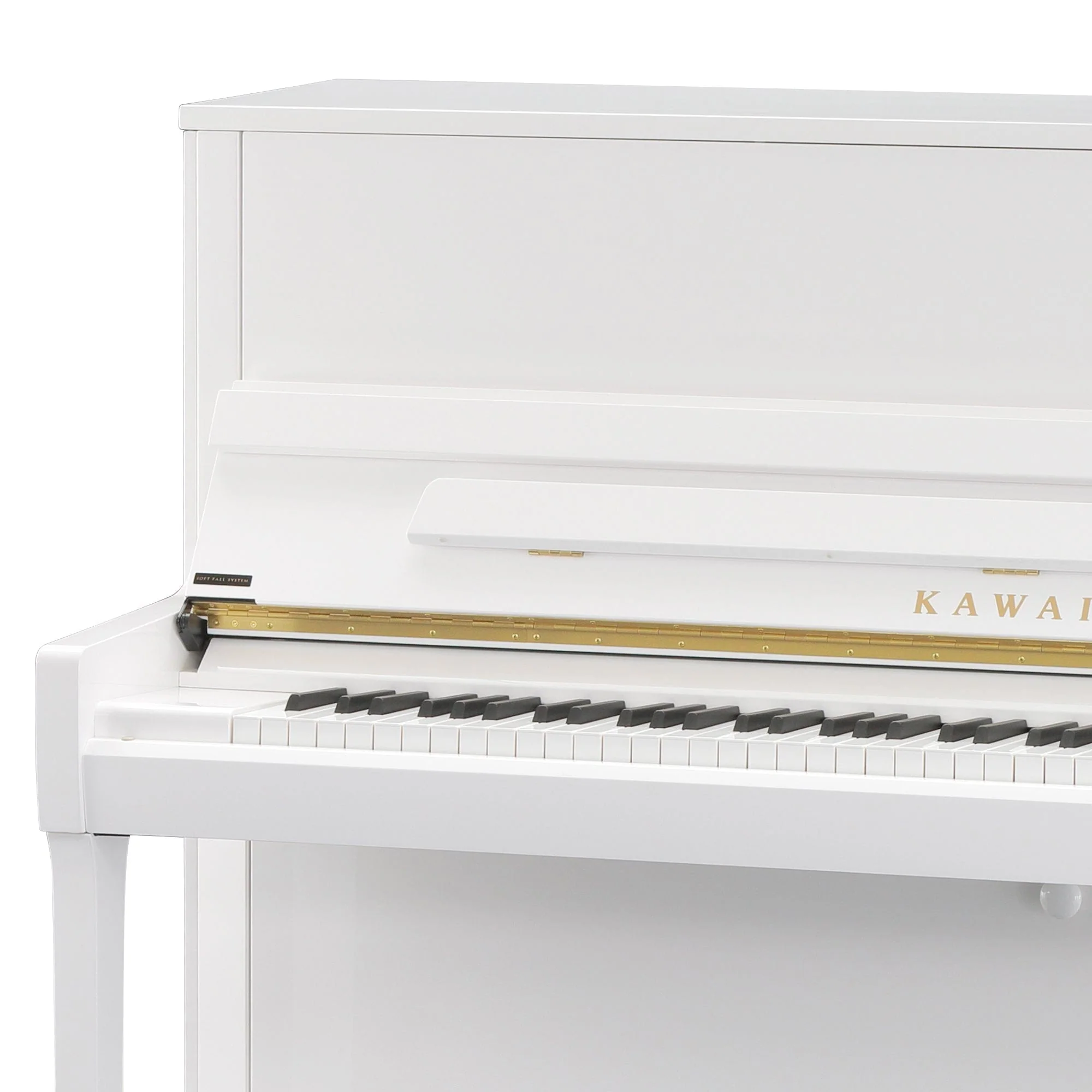 Kawai K300 Upright Piano; Snow White Polished - Image 4