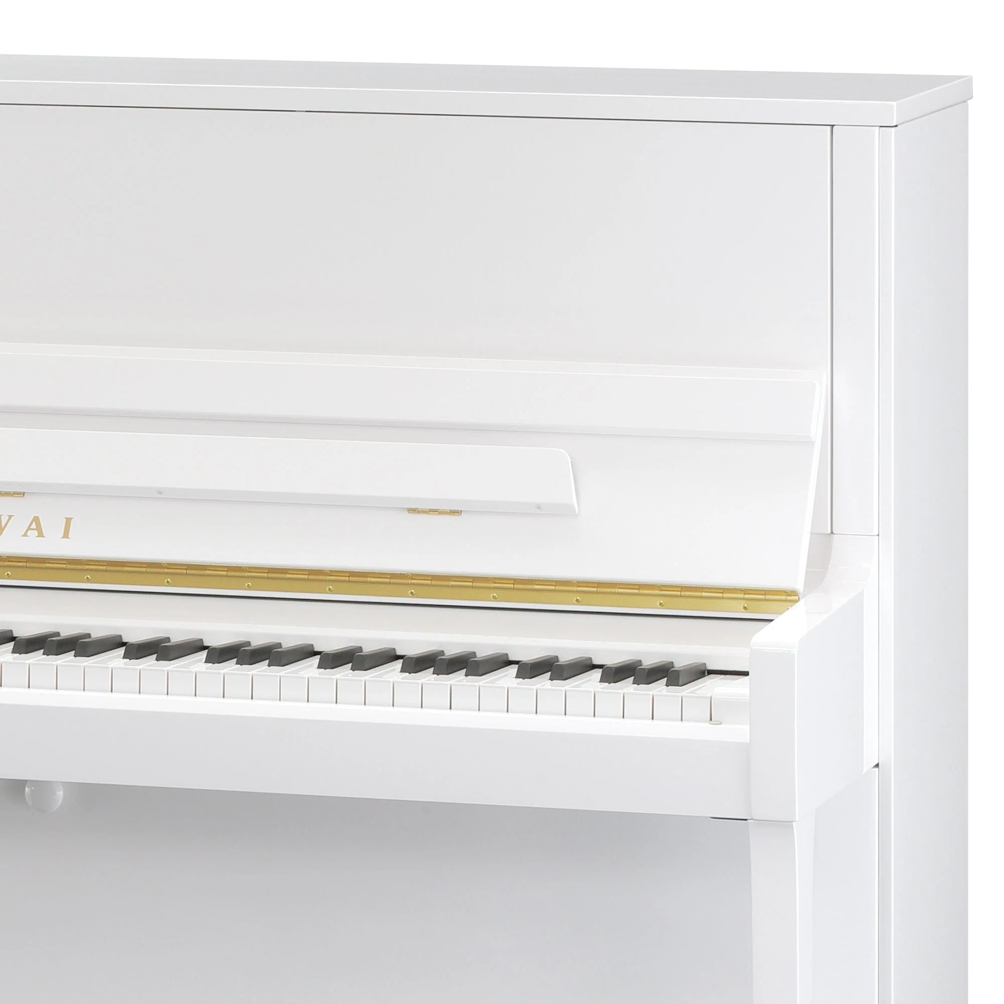 Kawai K300 Upright Piano; Snow White Polished - Image 5