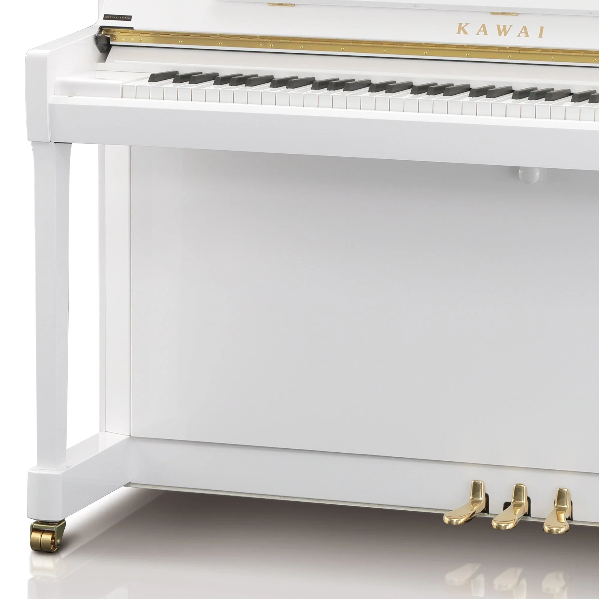 Kawai K300 Upright Piano; Snow White Polished - Image 6