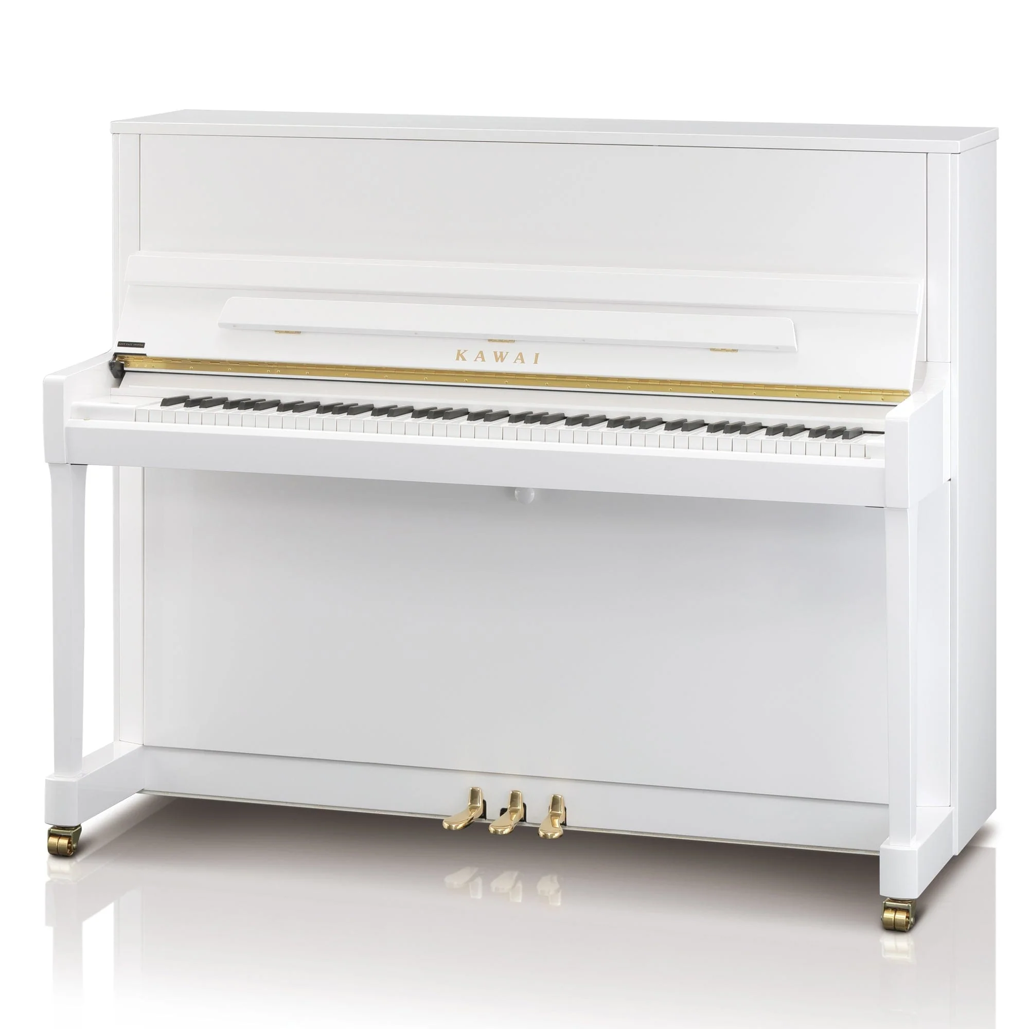 Kawai K300 Upright Piano; Snow White Polished - Image 8