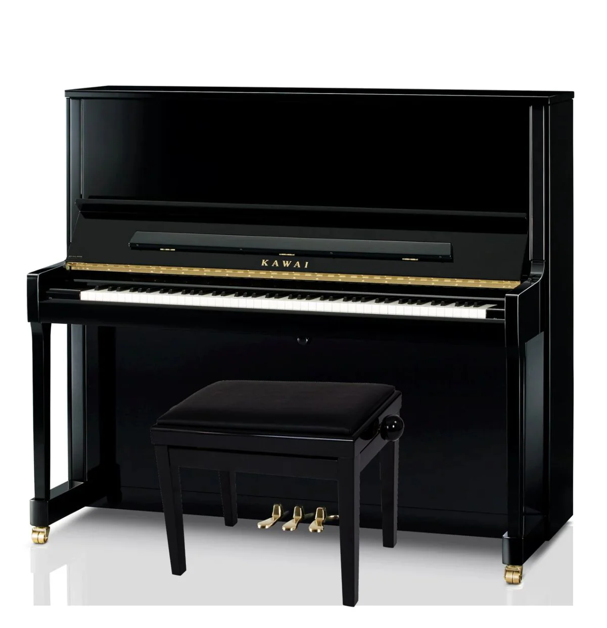 Kawai K600-AS Upright Piano; Polished Ebony - Image 16