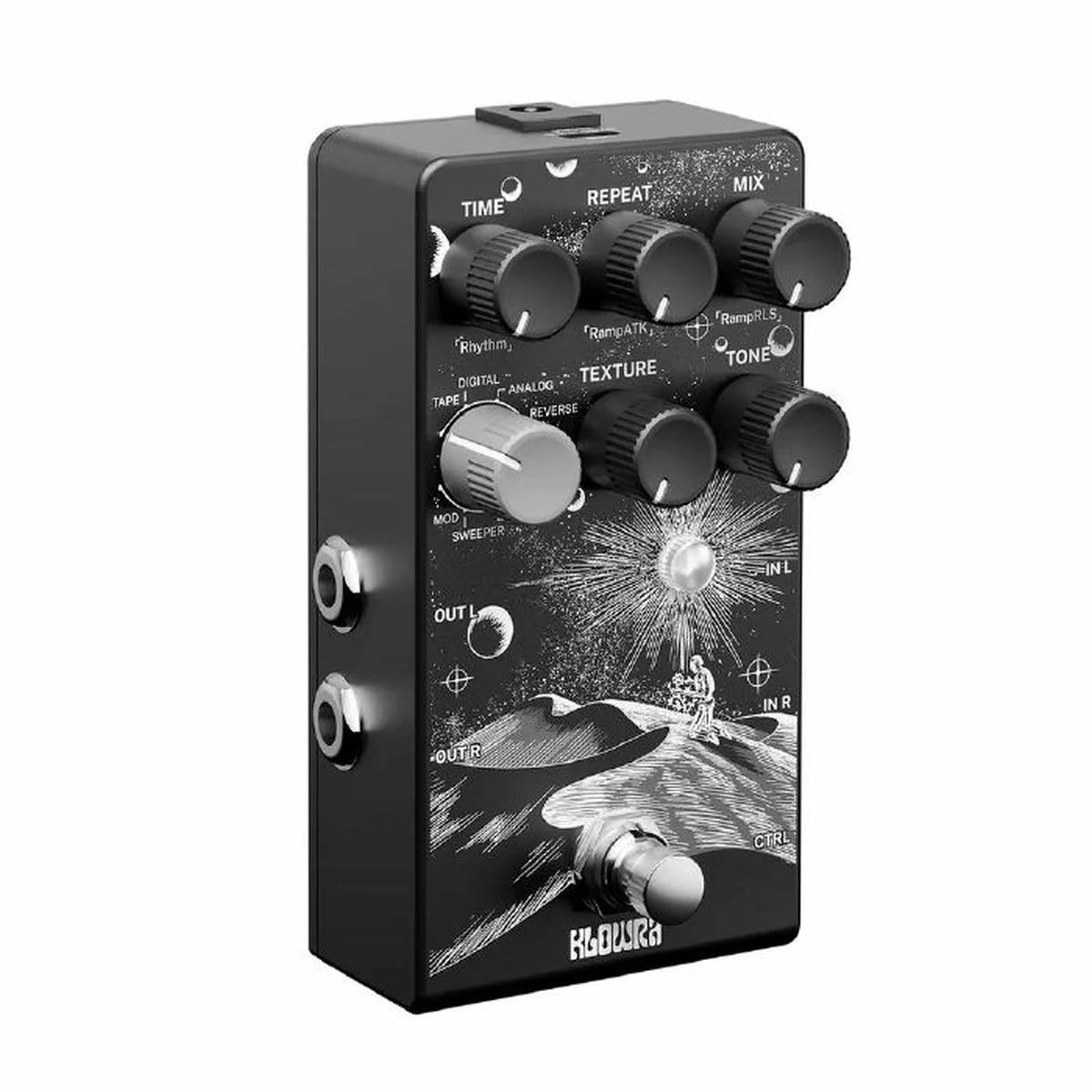 Klowra Effects Everlast Delay Pedal | With FREE Pedal Topper - Image 4