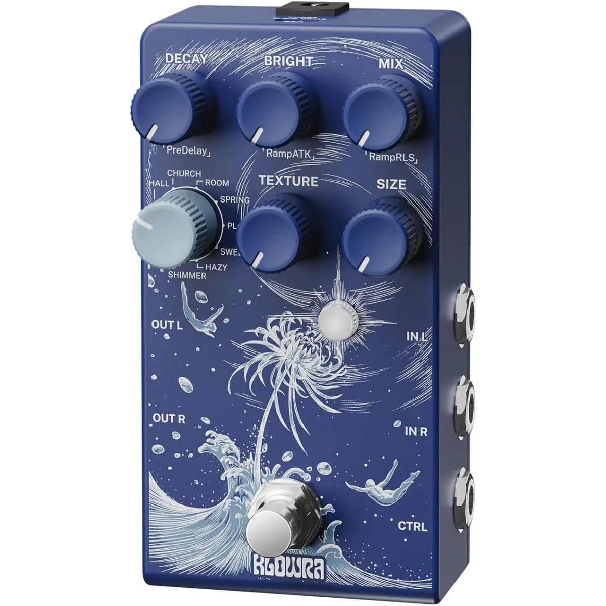 Klowra Effects Limbo Reverb Pedal | With FREE Pedal Topper - Image 6