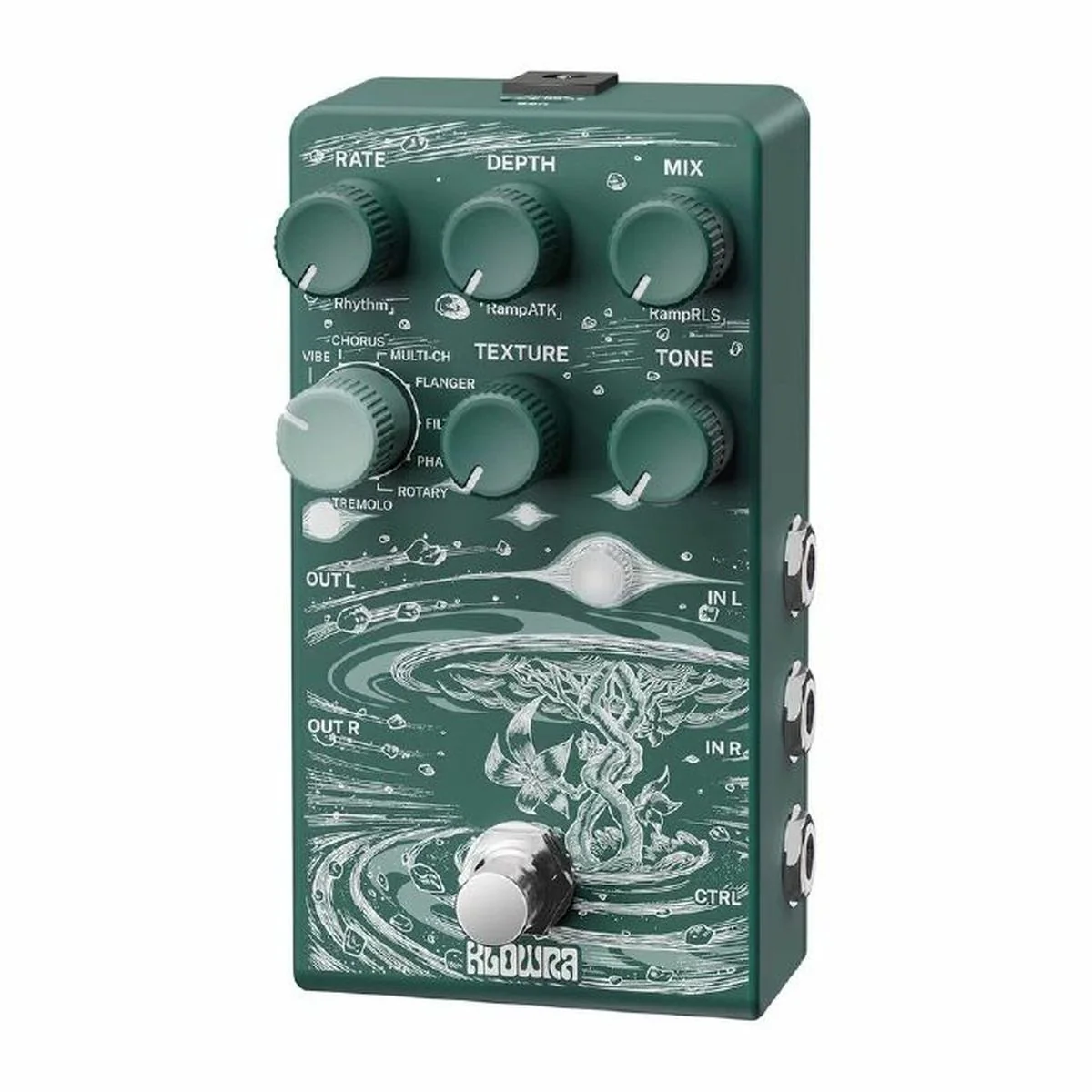 Klowra Effects Sprout Modulation Pedal | With FREE Pedal Topper - Image 7
