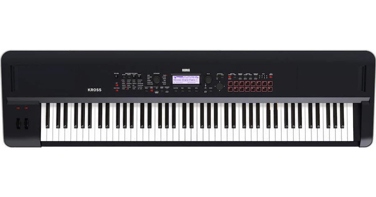 Korg Kross 2 88 Key Synthesizer Workstation; Matt Black - Image 3