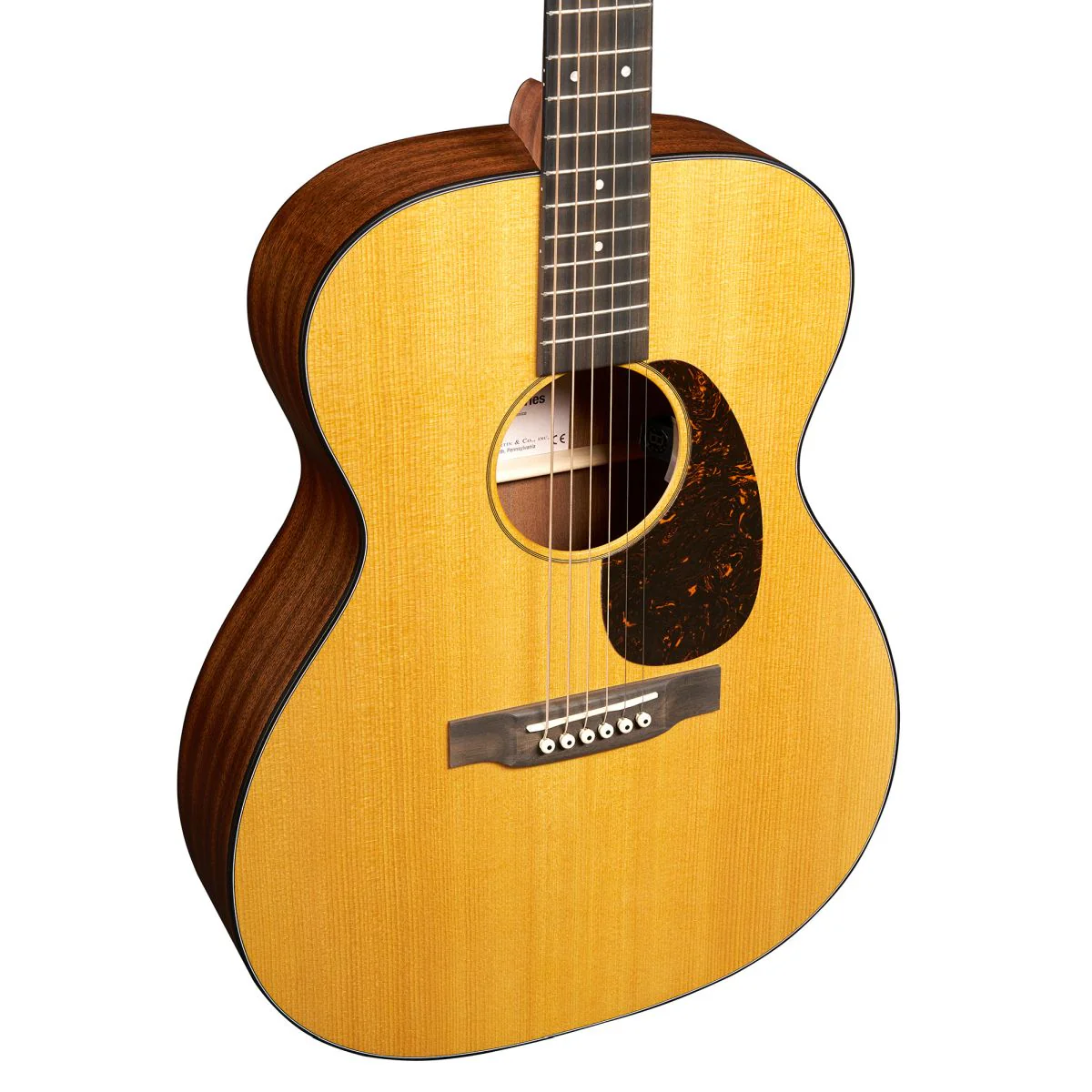 Martin 00010E Retro Road Series Acoustic Guitar; Natural - Image 6