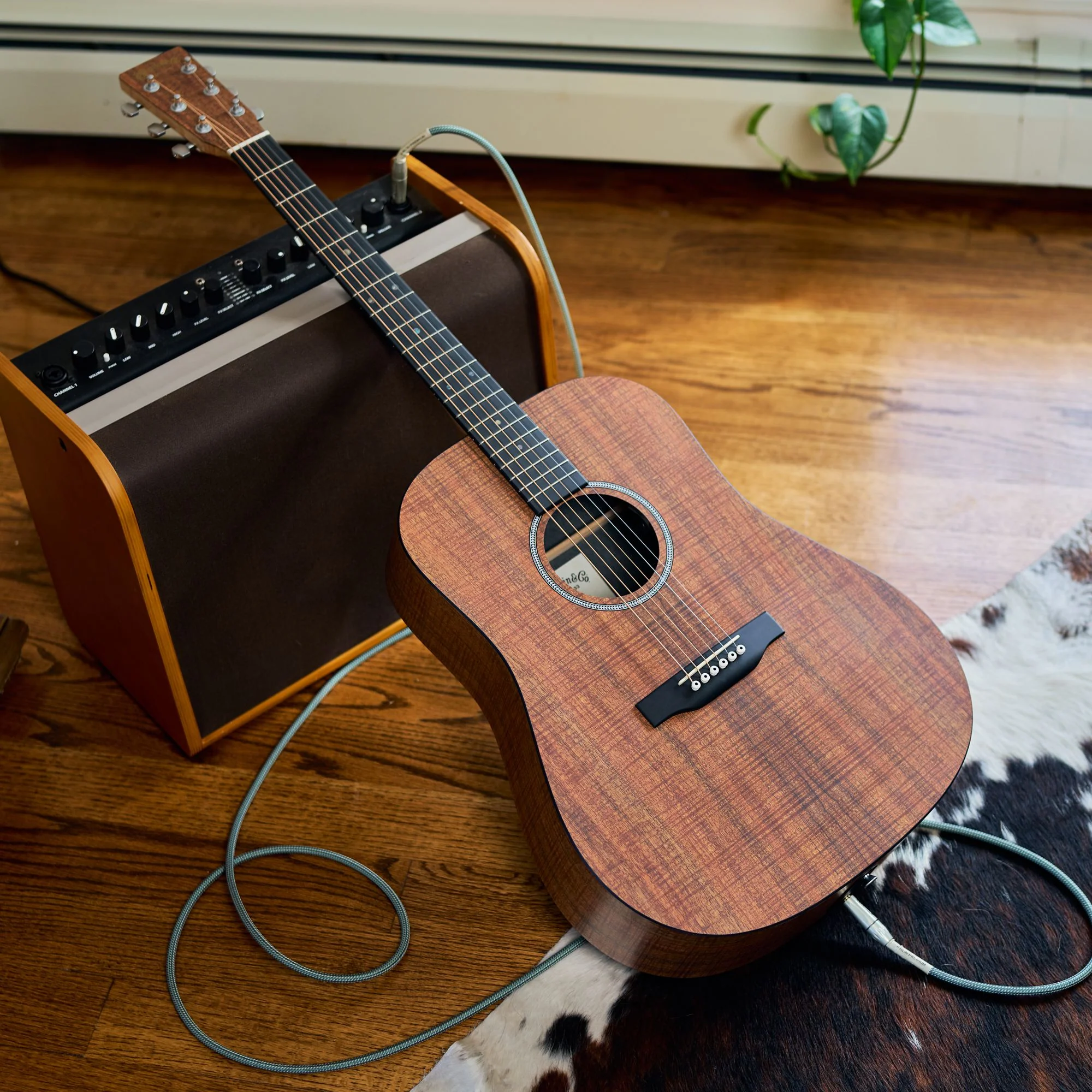 Martin D-X1E Electro Acoustic Guitar; Koa | Incl Softshell Case - Image 3