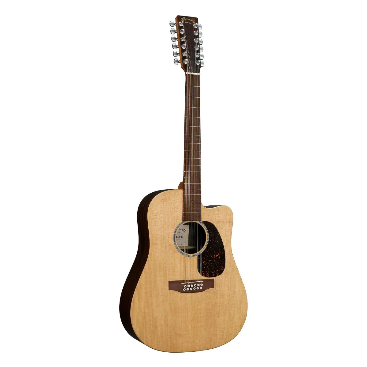 Martin DC-X2E Brazilian 12-String Acoustic Guitar; Natural - Image 3