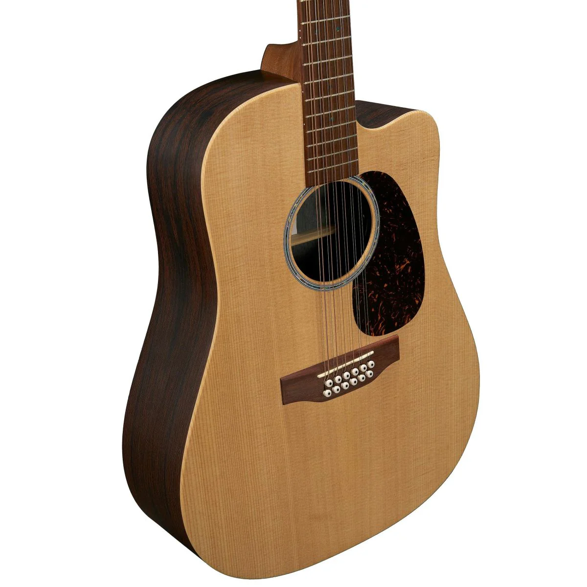 Martin DC-X2E Brazilian 12-String Acoustic Guitar; Natural - Image 4