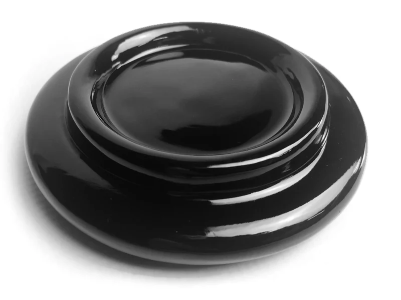 Nocturne Grand Piano Castor Cups; Black Set Of 3 - Image 2
