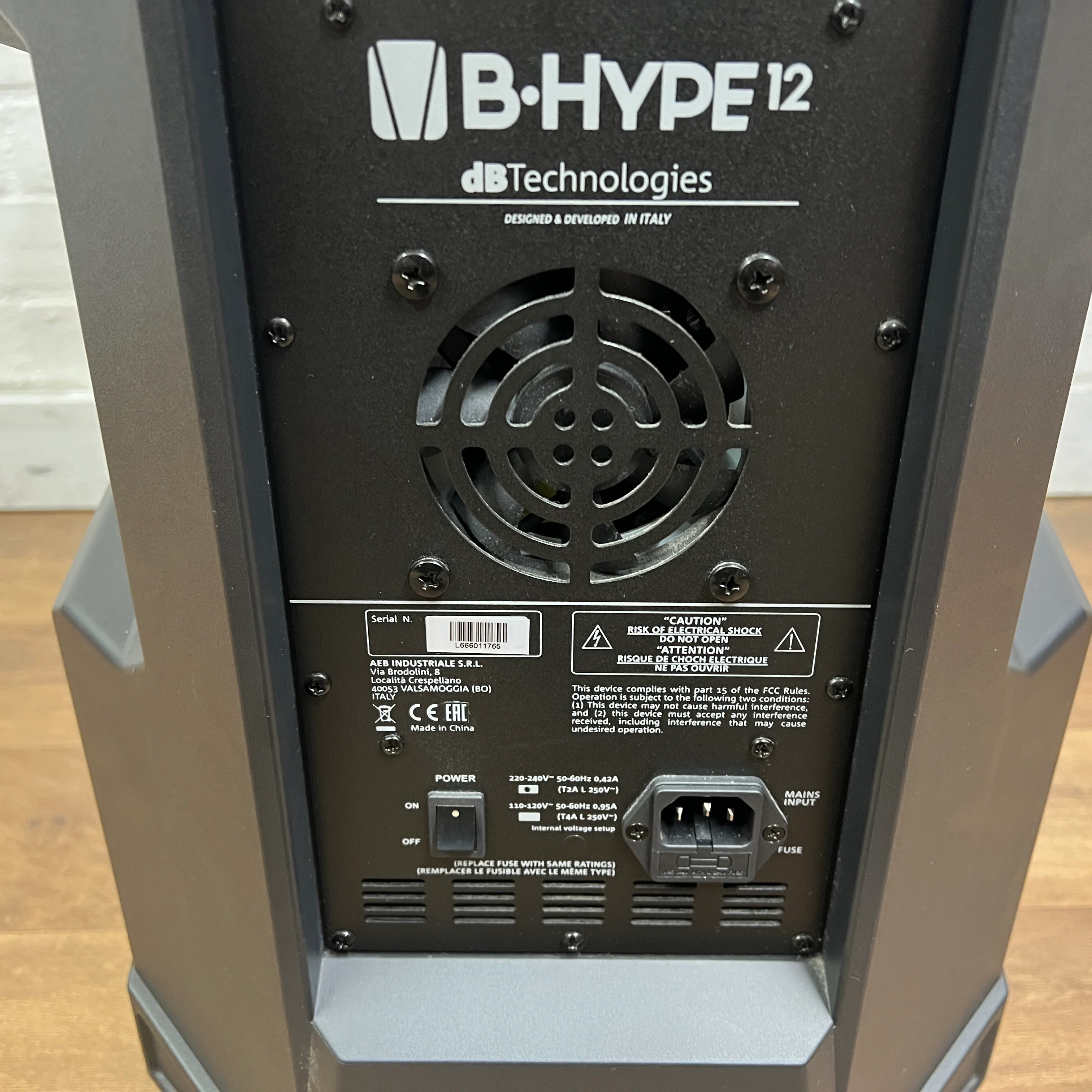 DB Technologies	B-Hype BH12 Active Speaker; Serial No: L666011805 | Second Hand - Image 4