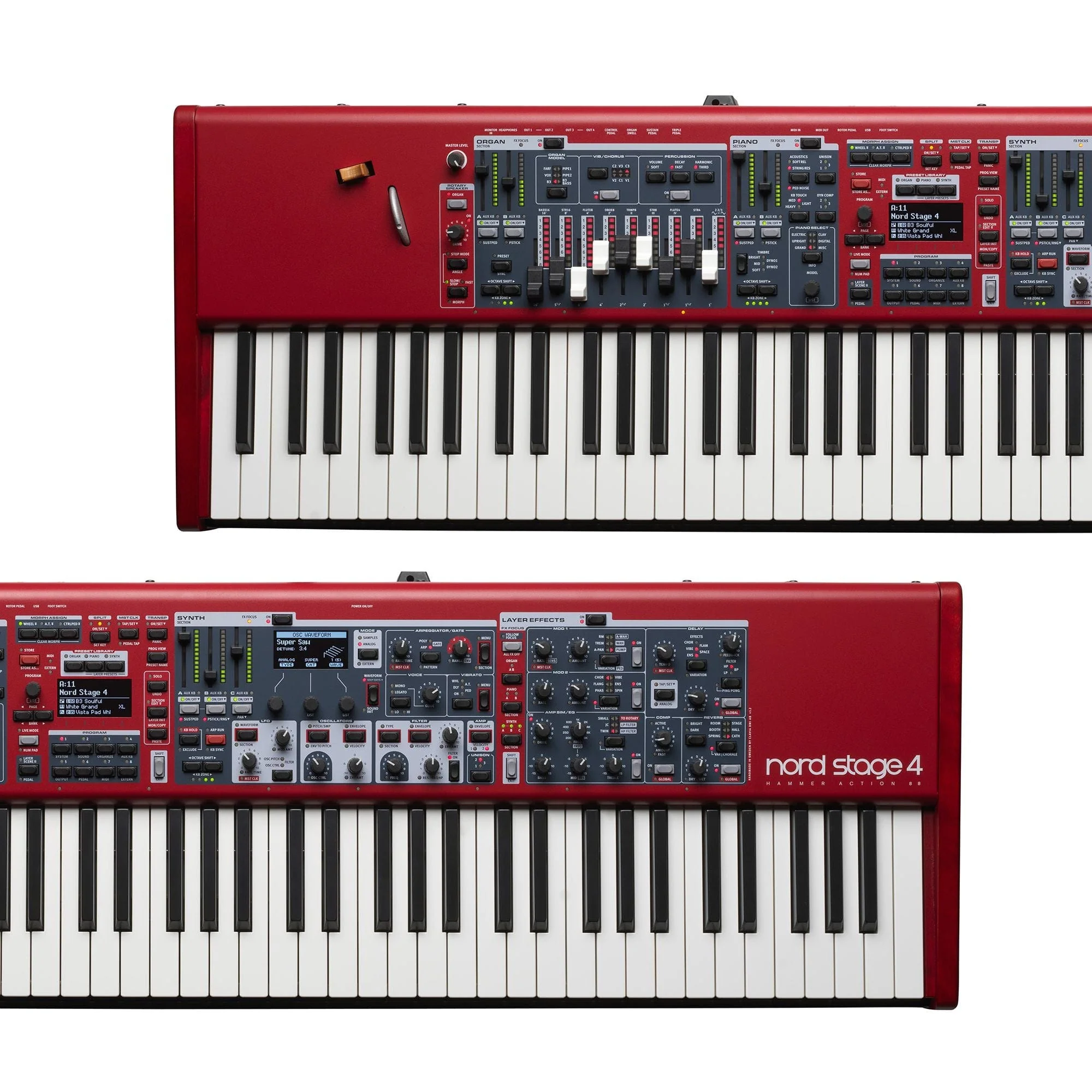 Nord Stage 4 88; Hammer Action 88 Keyboard - Image 3