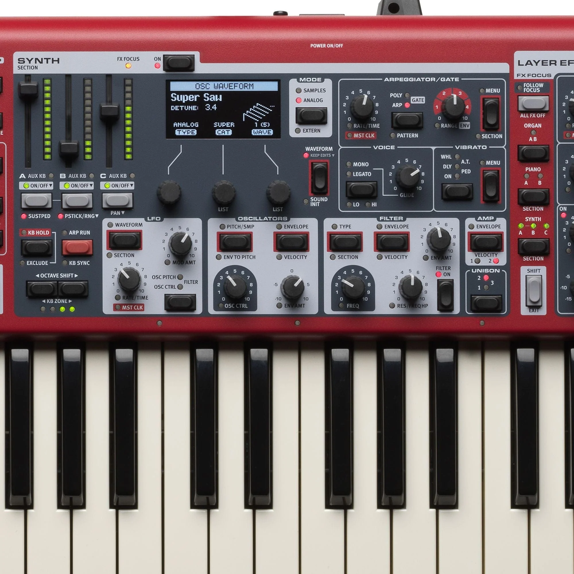 Nord Stage 4 88; Hammer Action 88 Keyboard - Image 6