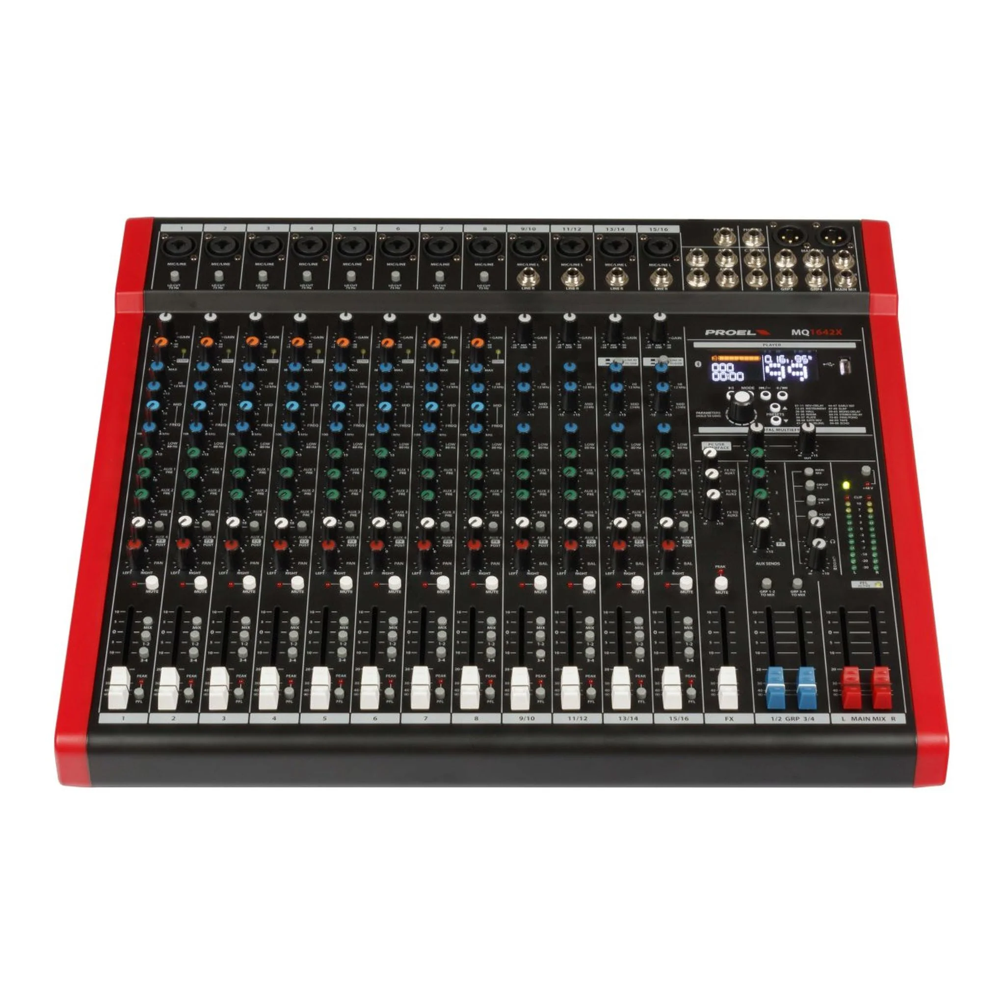Proel MQ1642X 16-In Mixer with FX, USB, and Bluetooth - Image 3