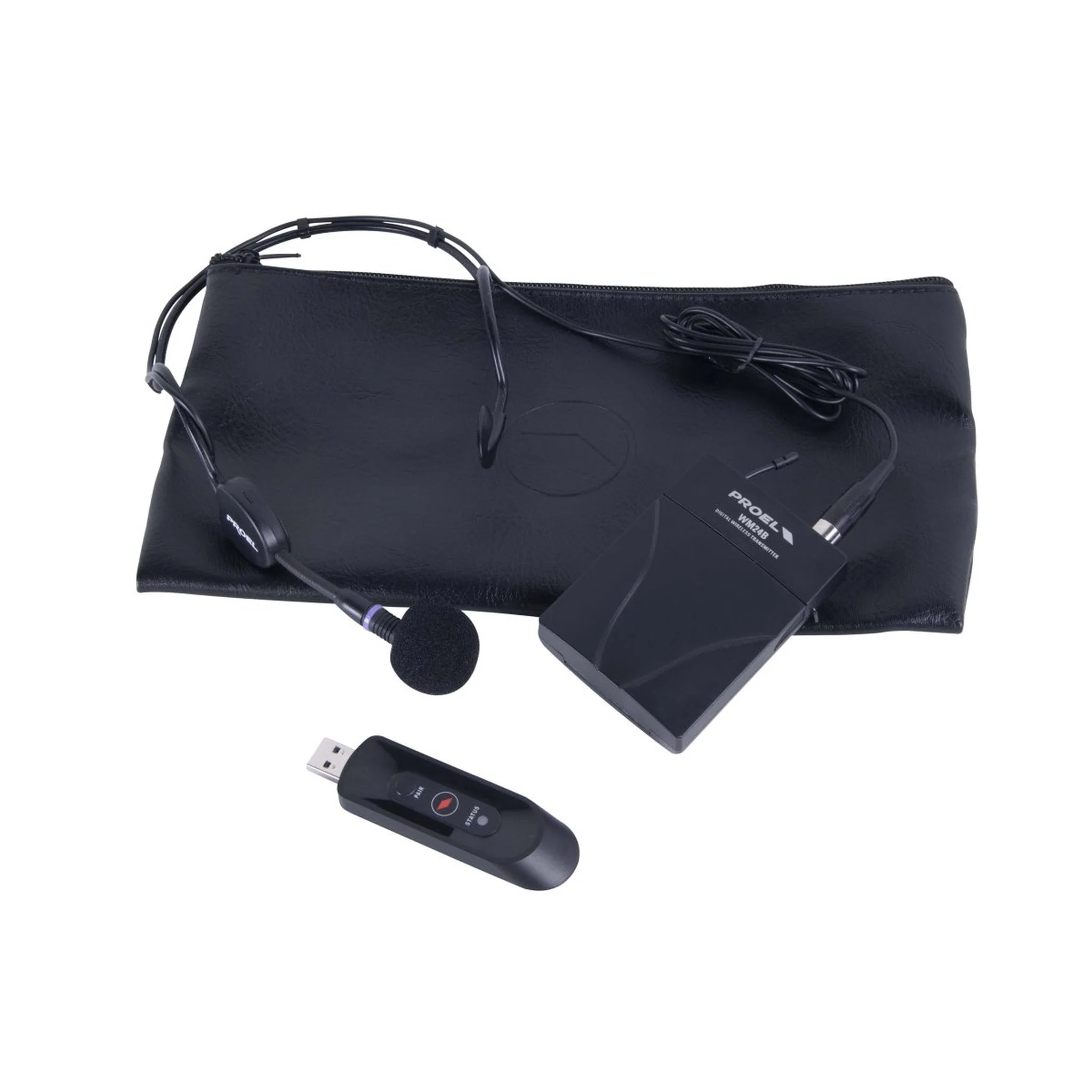 Proel U24B 2.4 GHz Wireless Microphone System; Headset