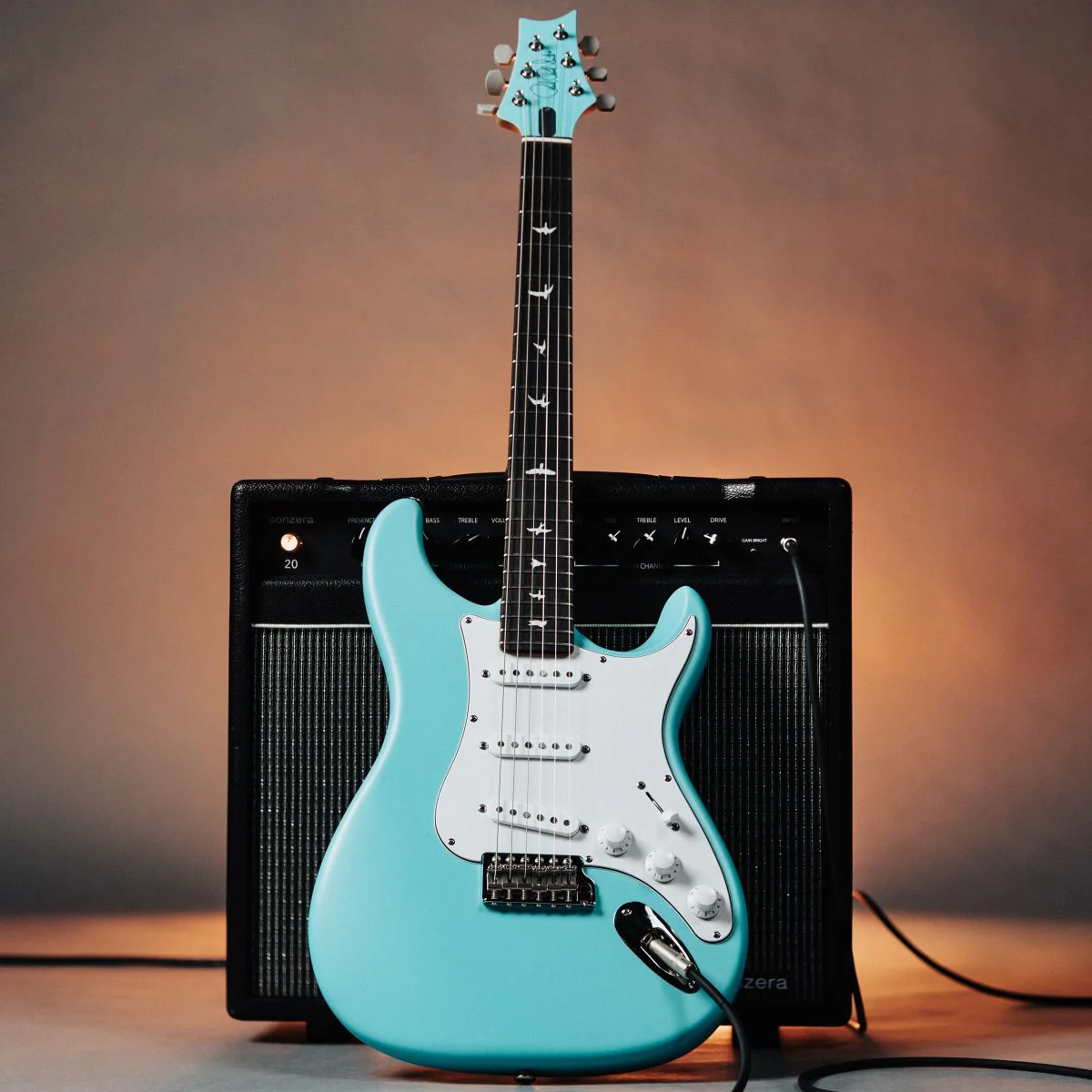 PRS Limited Edition Silver Sky Electric Guitar; Wild Blue - Image 4