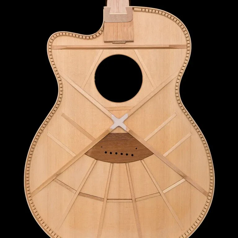 PRS SE Angelus A40E Electro Acoustic; Tobacco Sunburst - Image 8