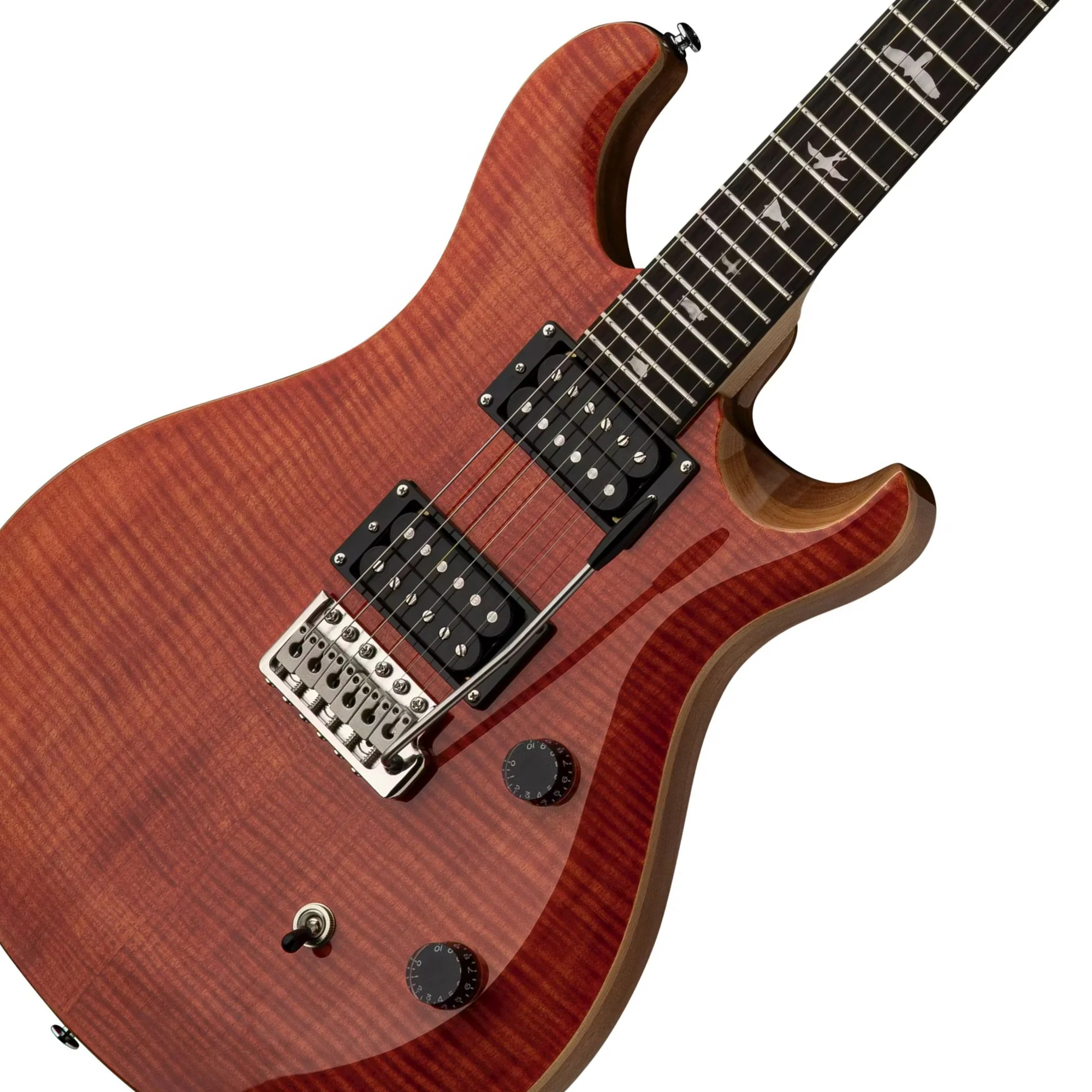 PRS SE CE 24 Electric Guitar; Blood Orange - Image 4