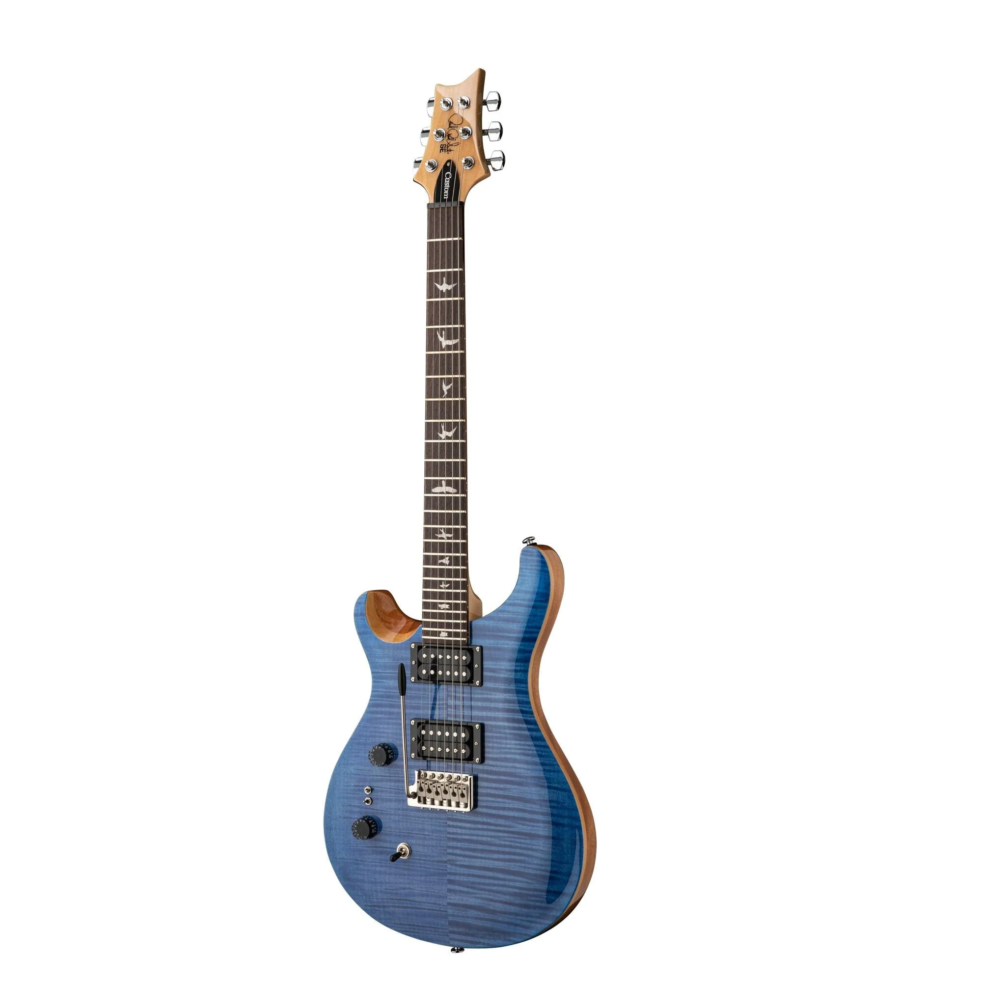 PRS SE CUSTOM 24-08 Left Hand Faded Blue Electric Guitar - Image 5