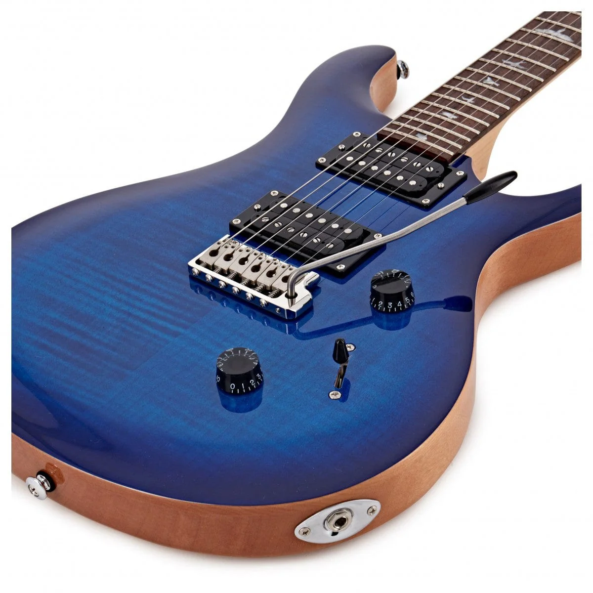 PRS SE CUSTOM 24 Faded Blue Burst Electric Guitar - Image 5