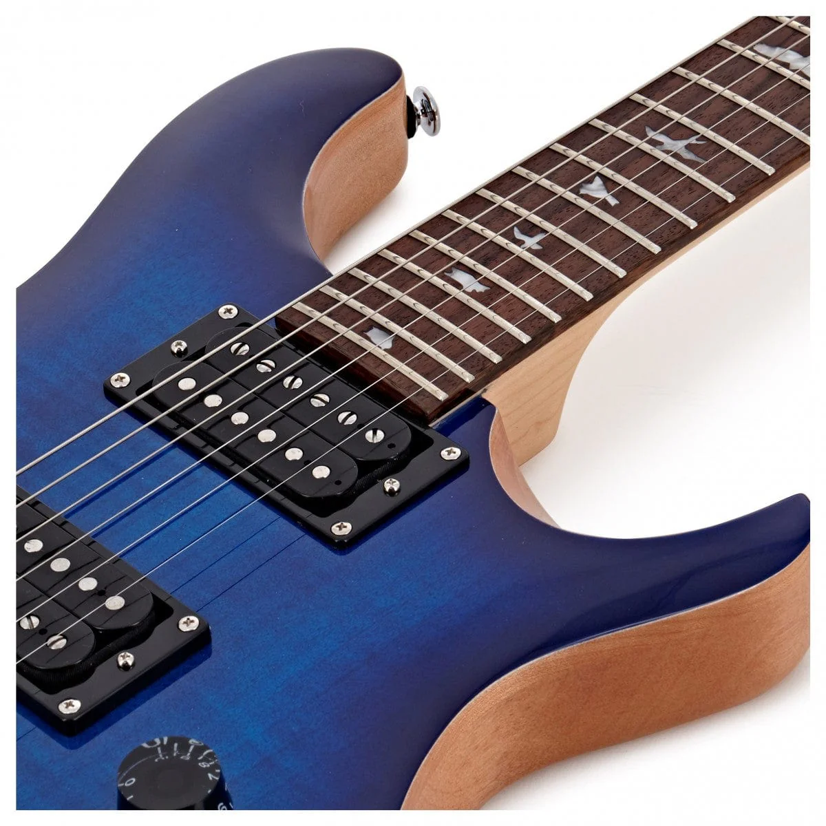 PRS SE CUSTOM 24 Faded Blue Burst Electric Guitar - Image 6
