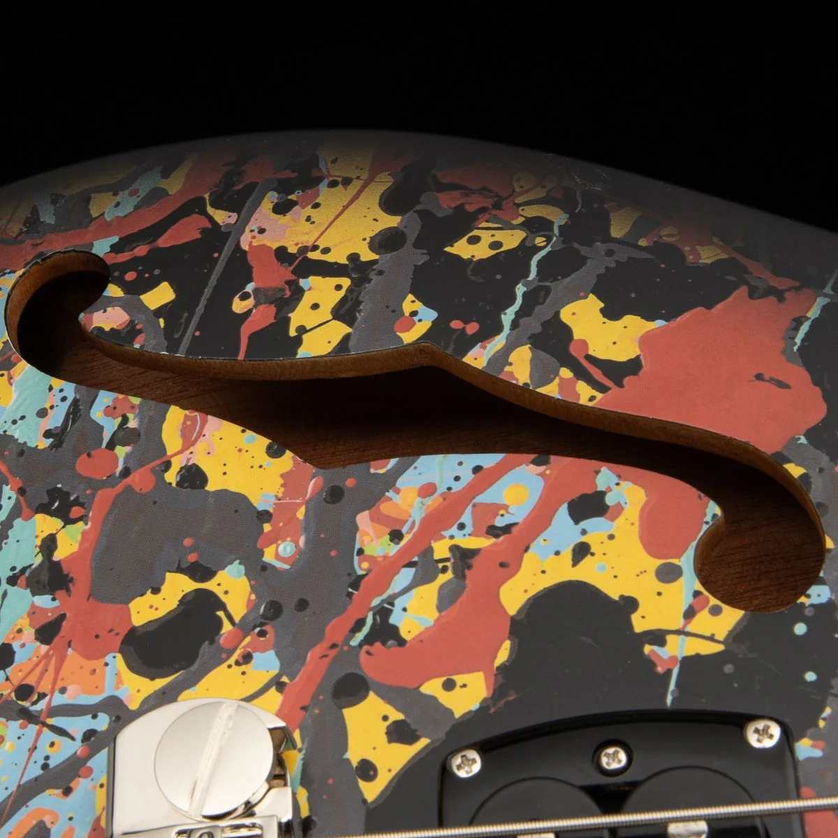 PRS SE Limited Edition Ed Sheeran Hollowbody Baritone; Cosmic Splash - Image 4