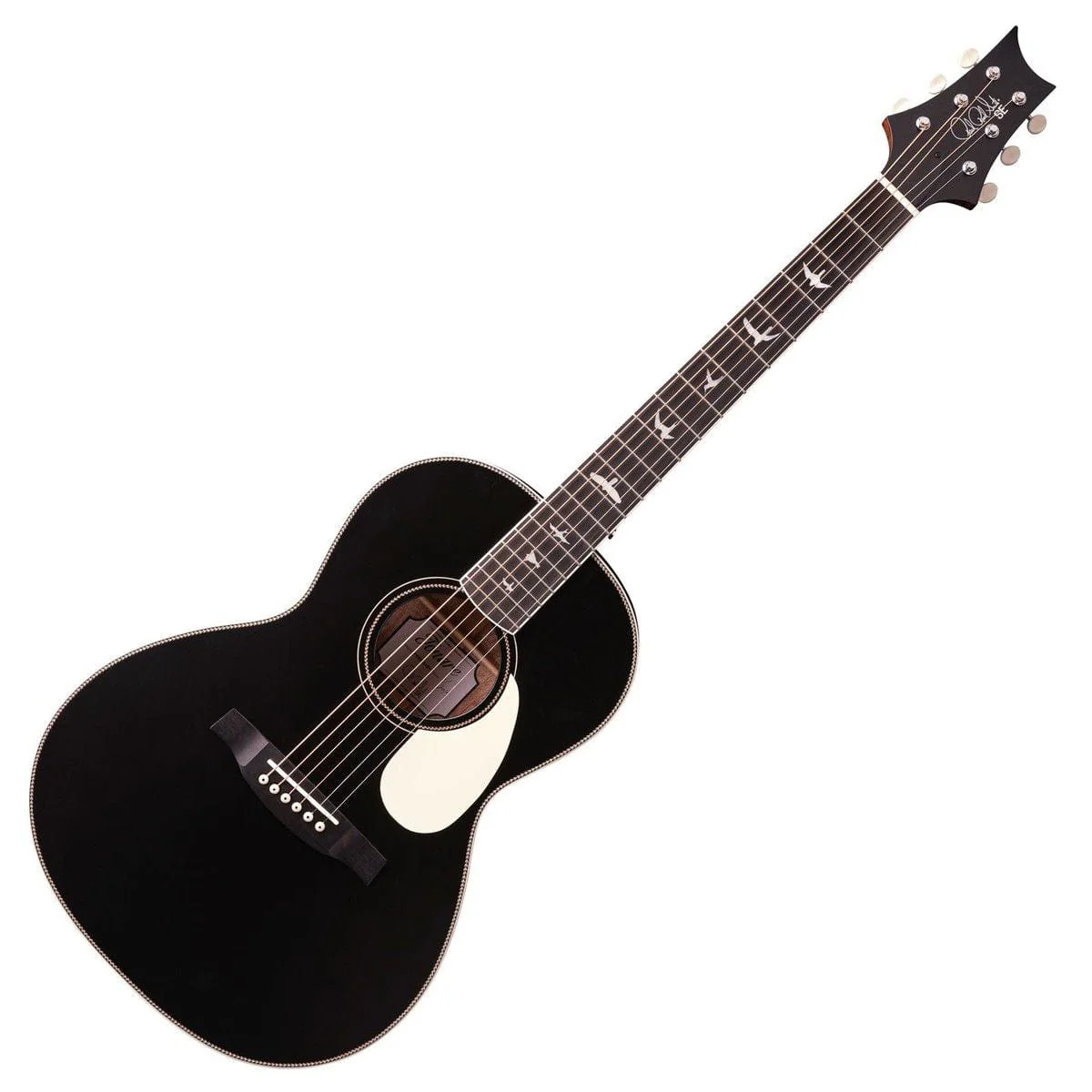PRS SE P20 Parlor Black Satin Acoustic Guitar - Image 2