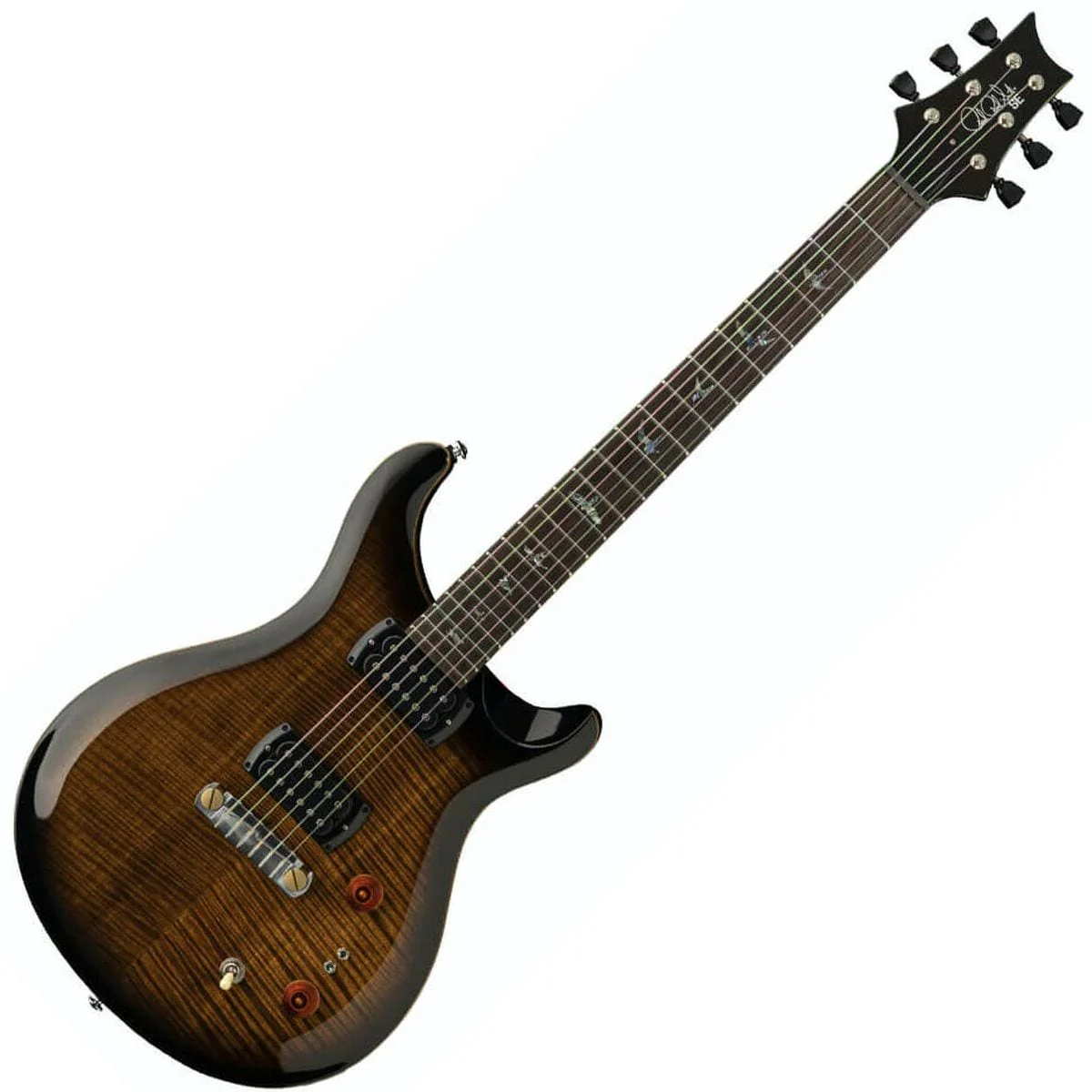 PRS SE Pauls Black Gold Sunburst Guitar - Image 2