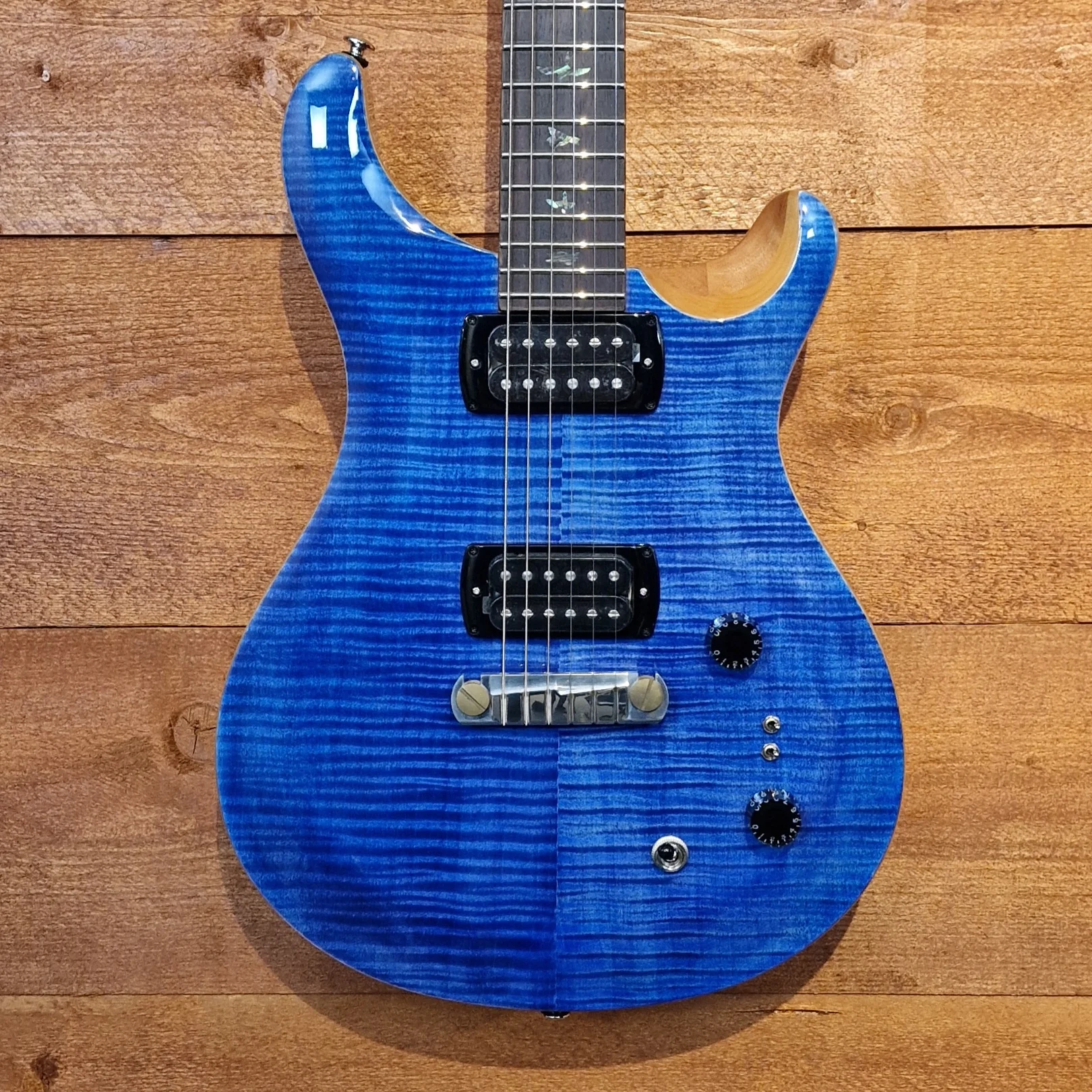 PRS SE Pauls Faded Blue Guitar - Image 3