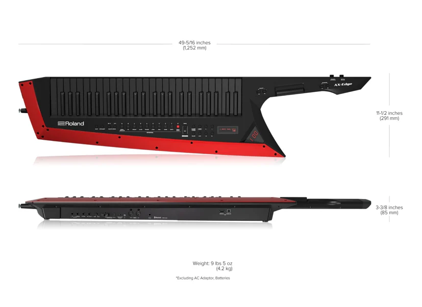 Roland AX-EDGE Keytar Professional Keytar Performance Synth; Black - Image 18
