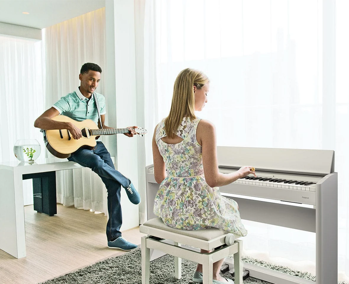 Roland F701 White Compact Digital Piano - Image 2