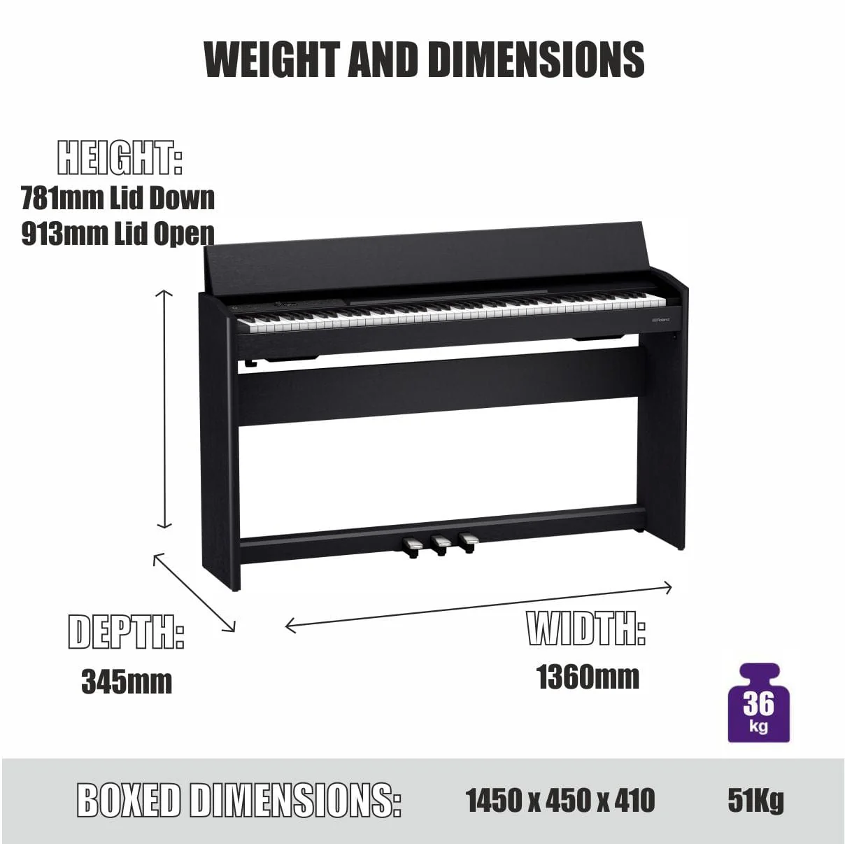 Roland F701 White Digital Piano Value Package - Image 5