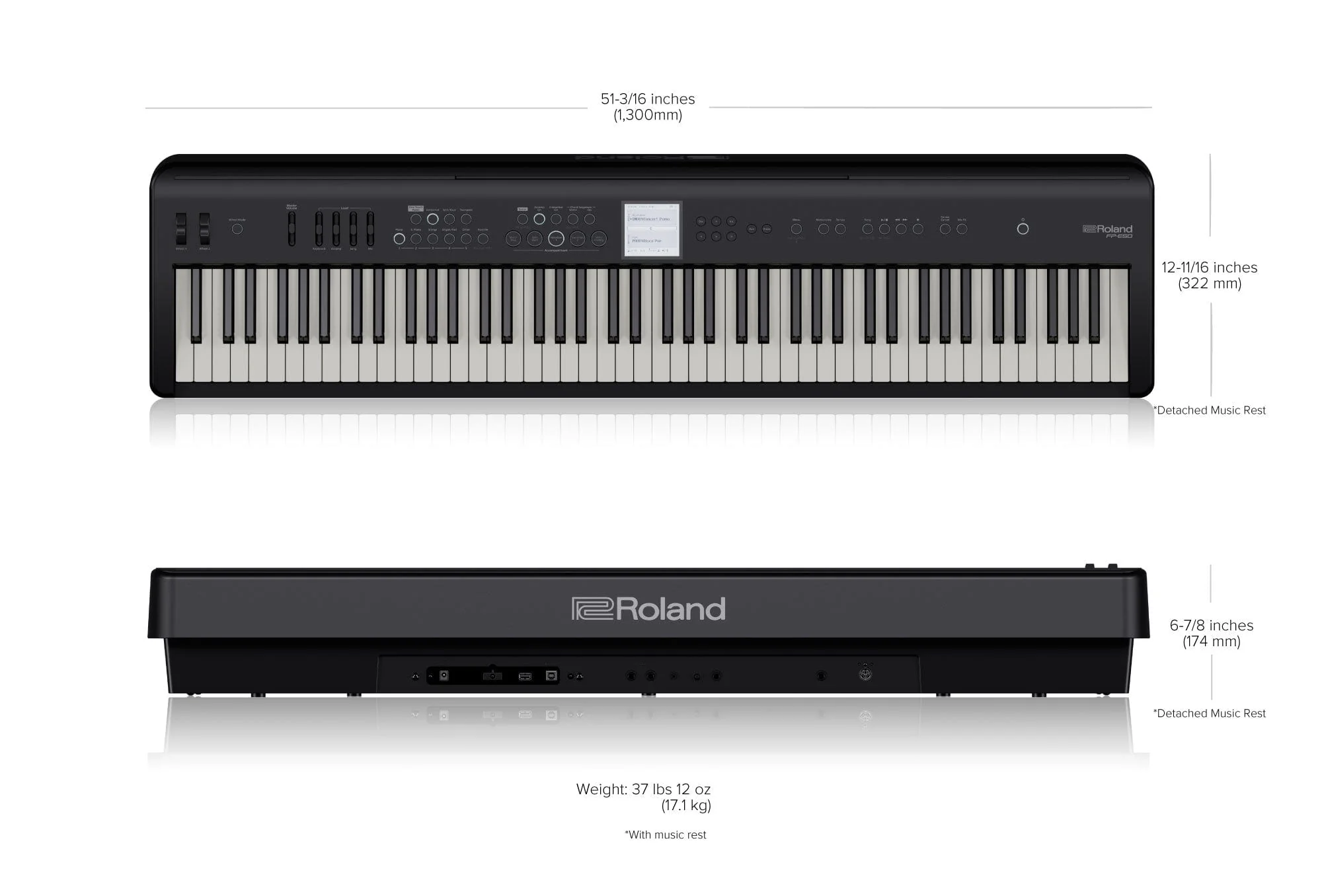Roland FP-E50 Digital Piano Home Package; Black - Image 15