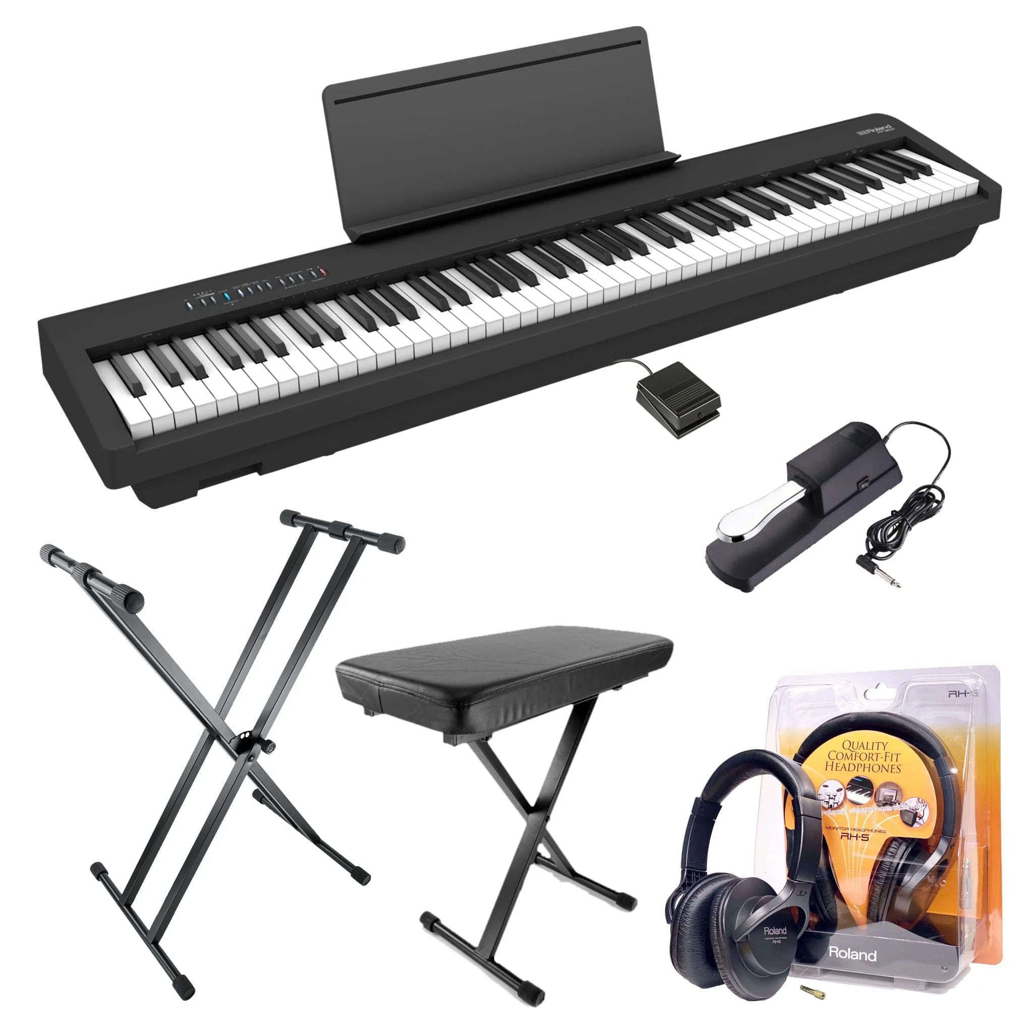 Roland FP30X Black Digital Piano Upgraded Package - Image 2
