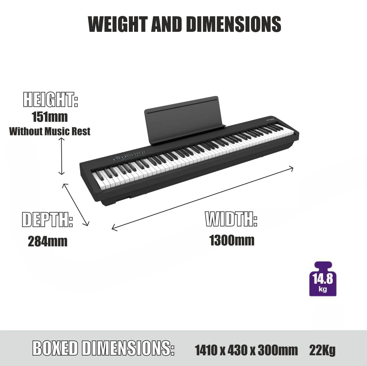 Roland FP30X Black Digital Piano Upgraded Package - Image 4