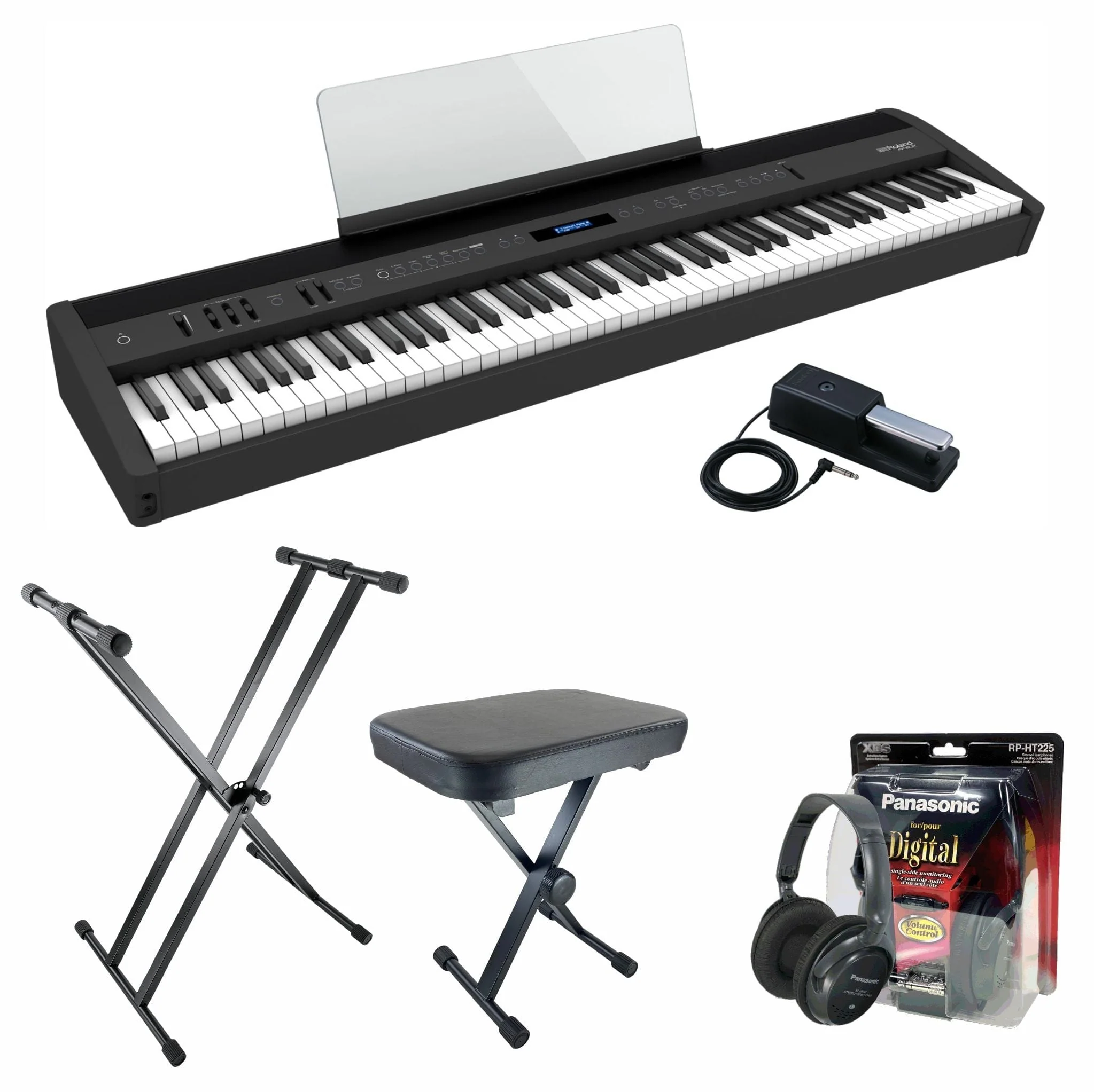 Roland FP60X Digital Piano; Black Value Package - Image 2