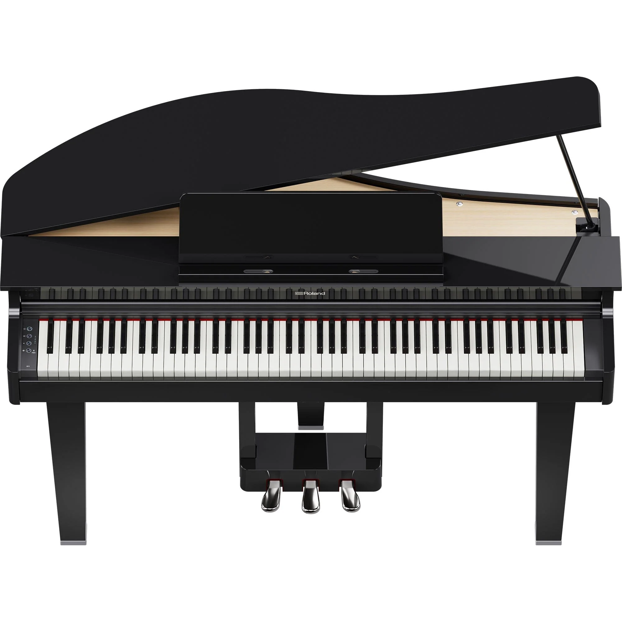 Roland GP3 Digital Compact Grand Piano Concert Package; Polished Ebony - Image 9