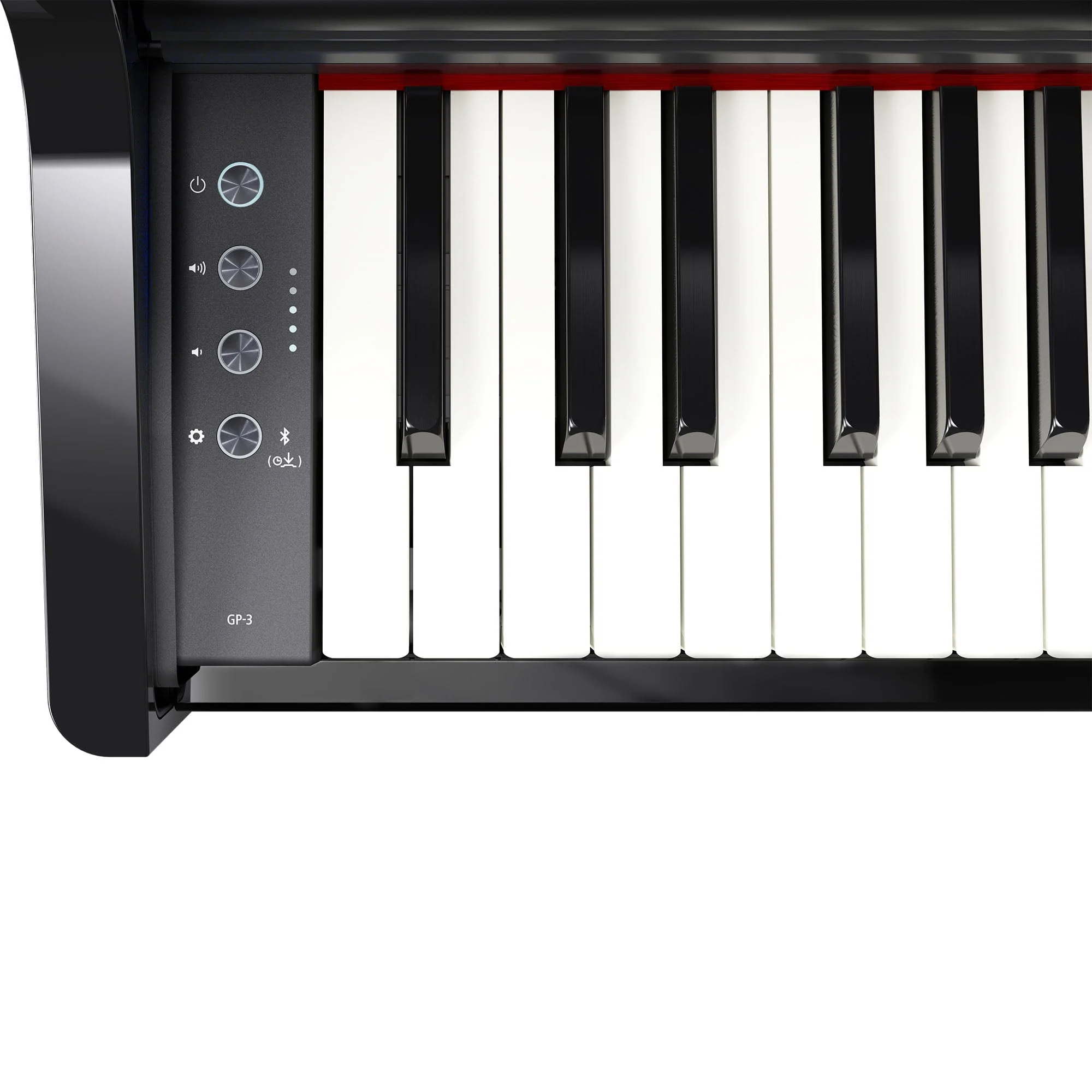 Roland GP3 Digital Compact Grand Piano; Polished Ebony - Image 6