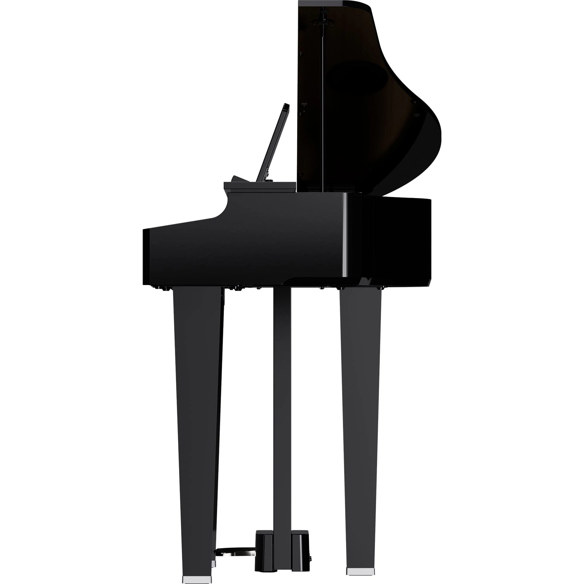 Roland GP3 Digital Compact Grand Piano; Polished Ebony - Image 9
