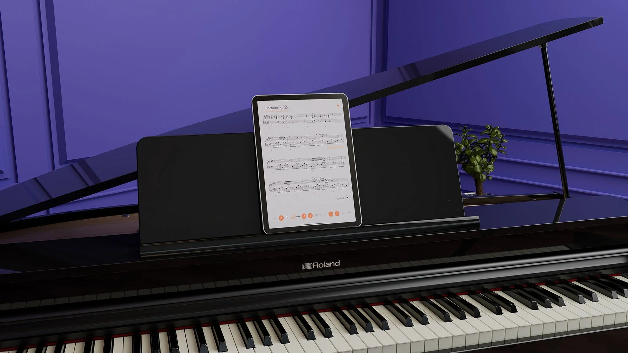 Roland GP3 Digital Compact Grand Piano Value Package; Polished Ebony - Image 15