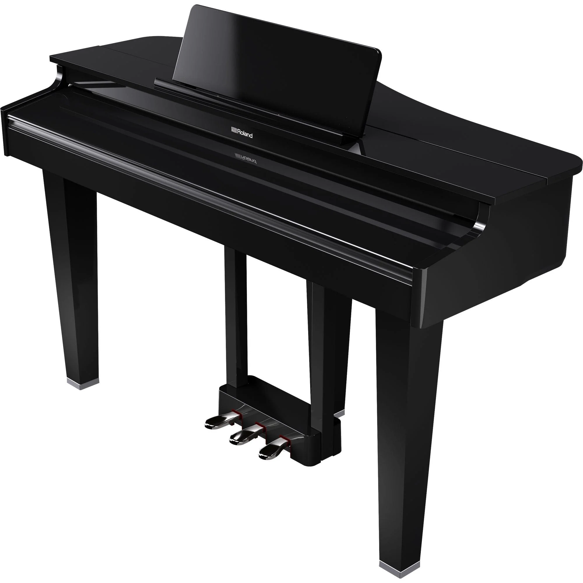 Roland GP3 Digital Compact Grand Piano Value Package; Polished Ebony - Image 5
