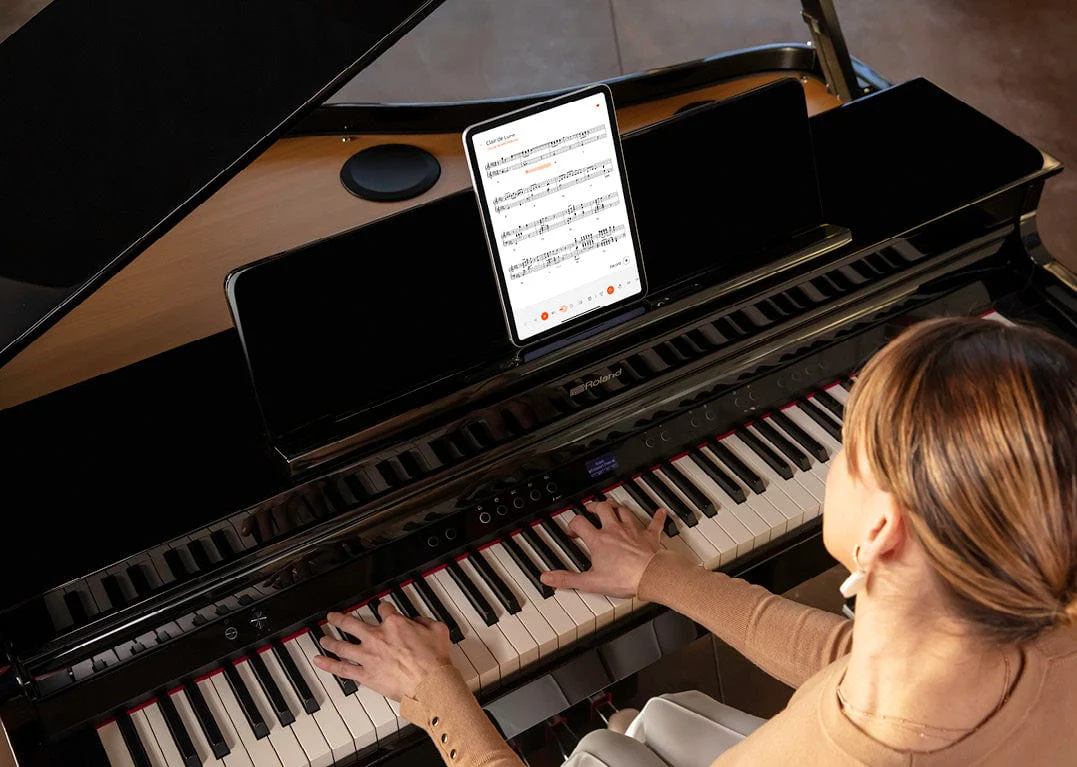 Roland GP6 Digital Grand Piano; Polished Ebony Branded Package - Image 11